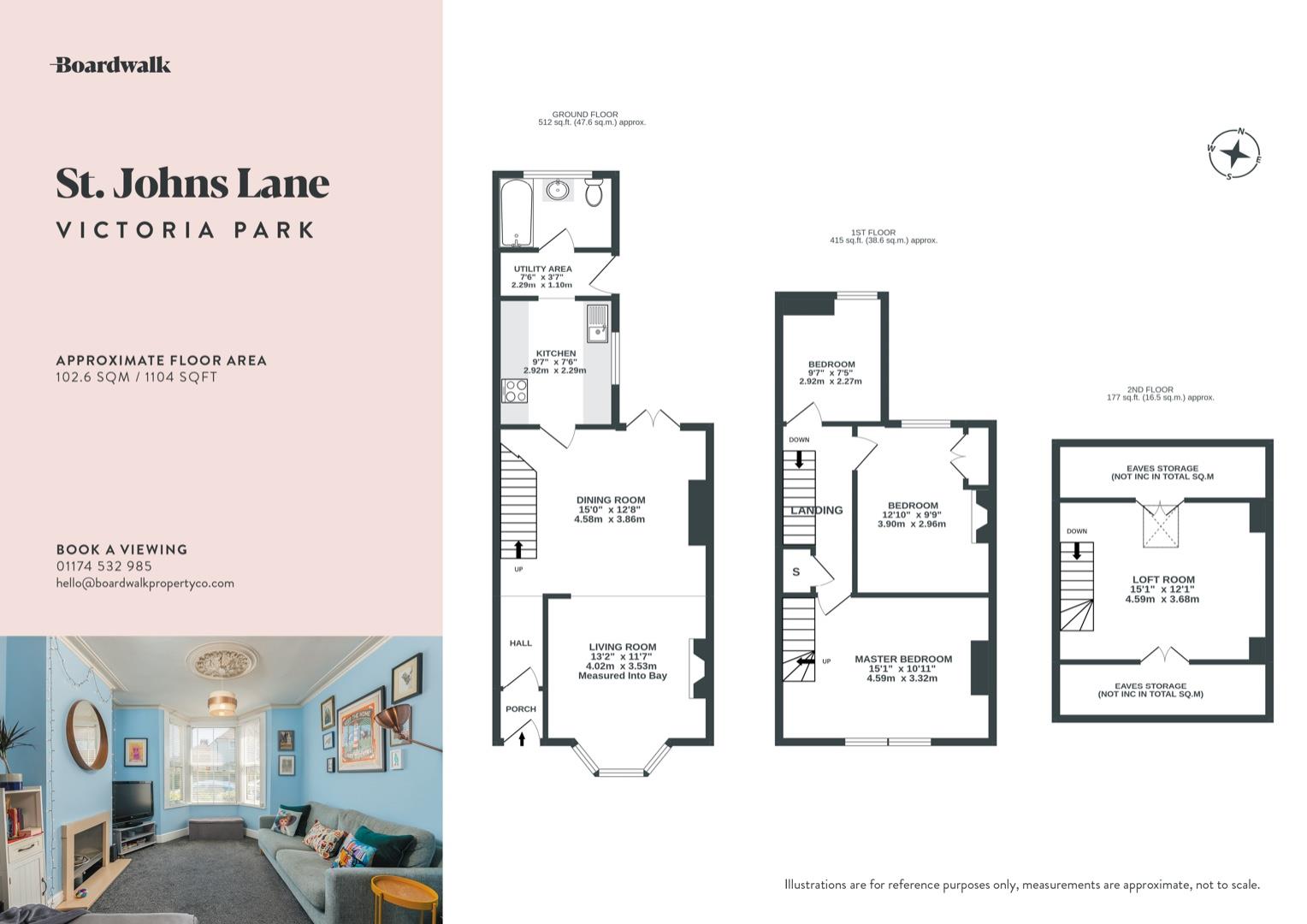 St. Johns Lane, Bedminster, Bristol BS3, 3 bedroom terraced house for