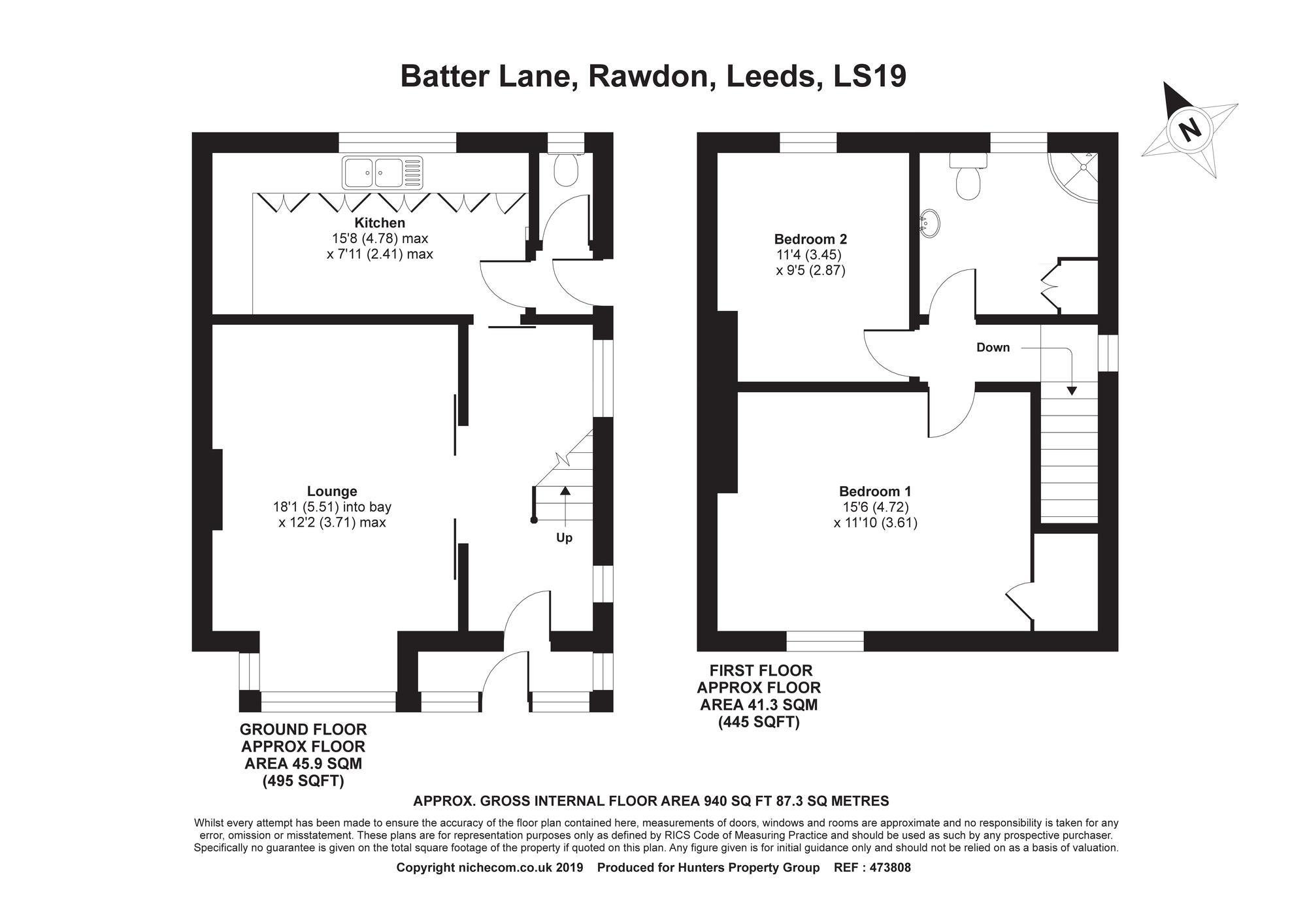 2 Bedrooms Semi-detached house for sale in Batter Lane, Rawdon, Leeds LS19