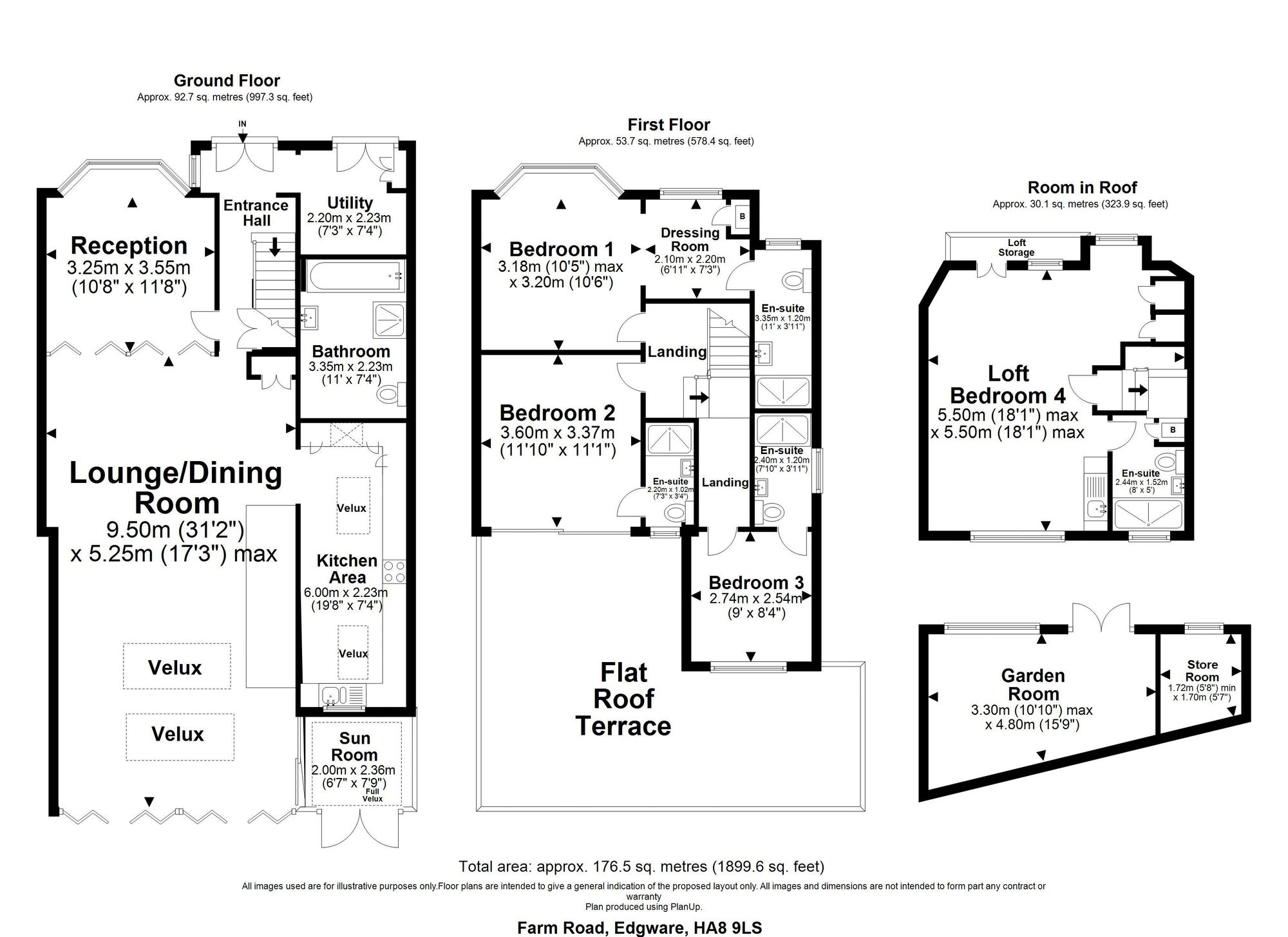 9 Farm Road, Edgware floorplan
