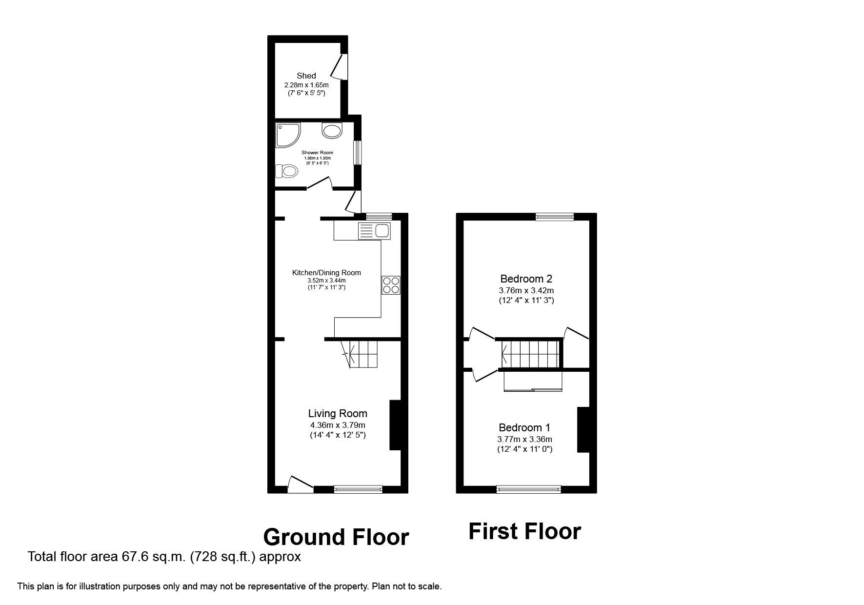 Kidsgrove Bank, Kidsgrove ST7, 2 bedroom terraced house for sale