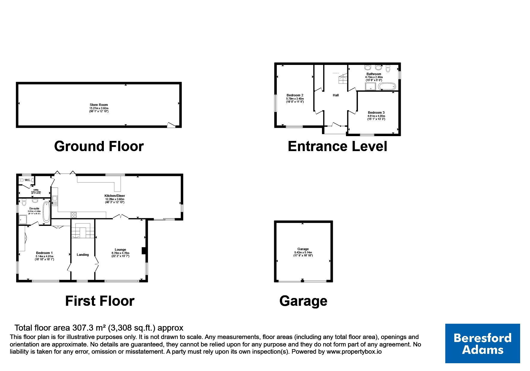 Y Graig,, Rhyd-y-Foel, Conwy floorplan