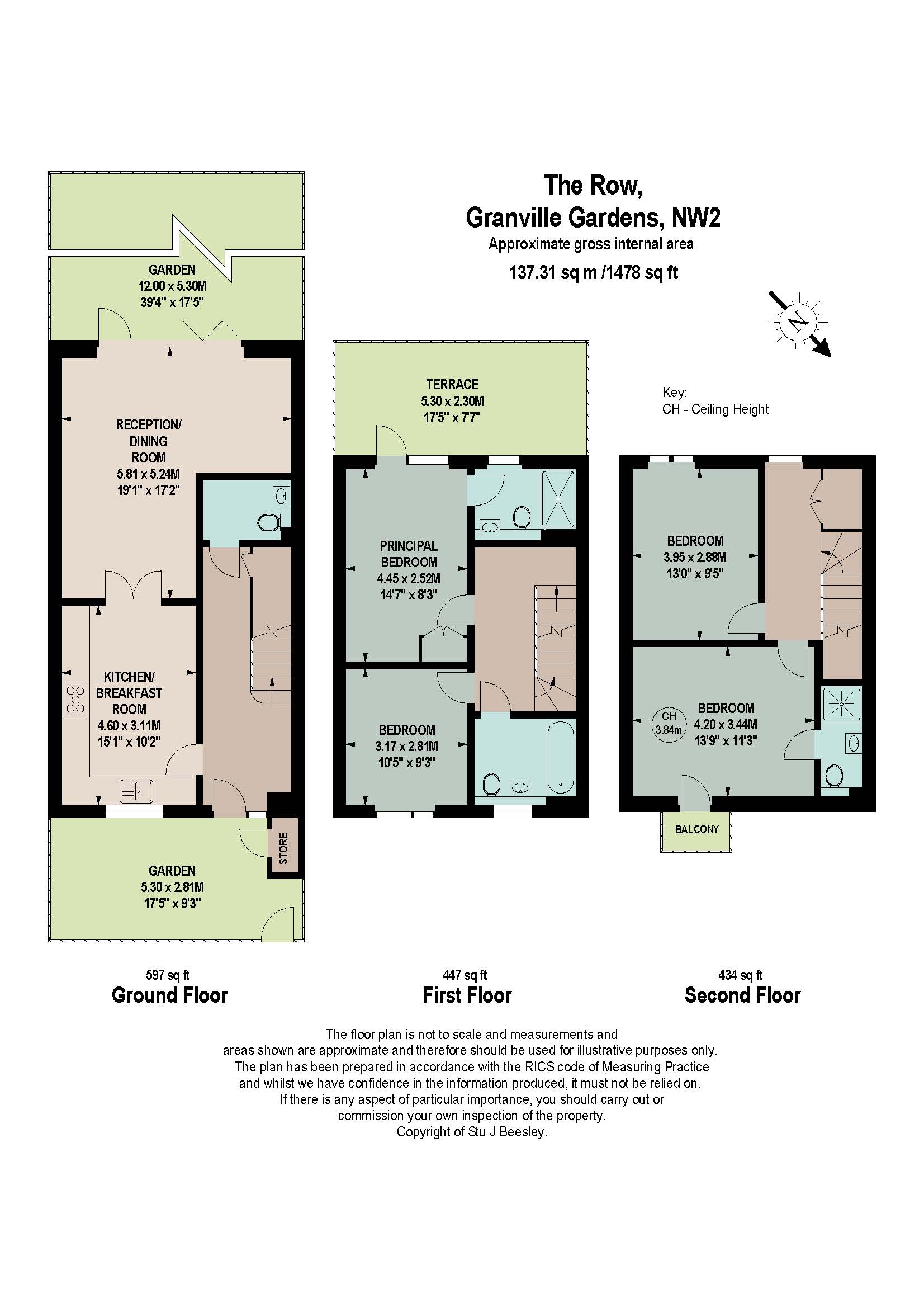 Plot 32 Granville Gardens, 5, Granville Road, London floorplan