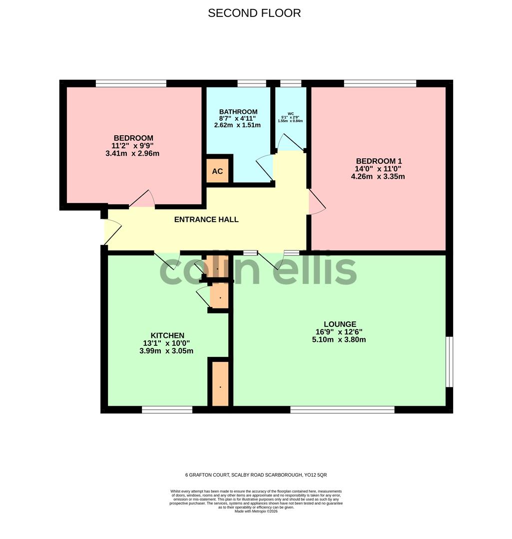 6 Grafton Court, Scalby Road, Scarborough floorplan