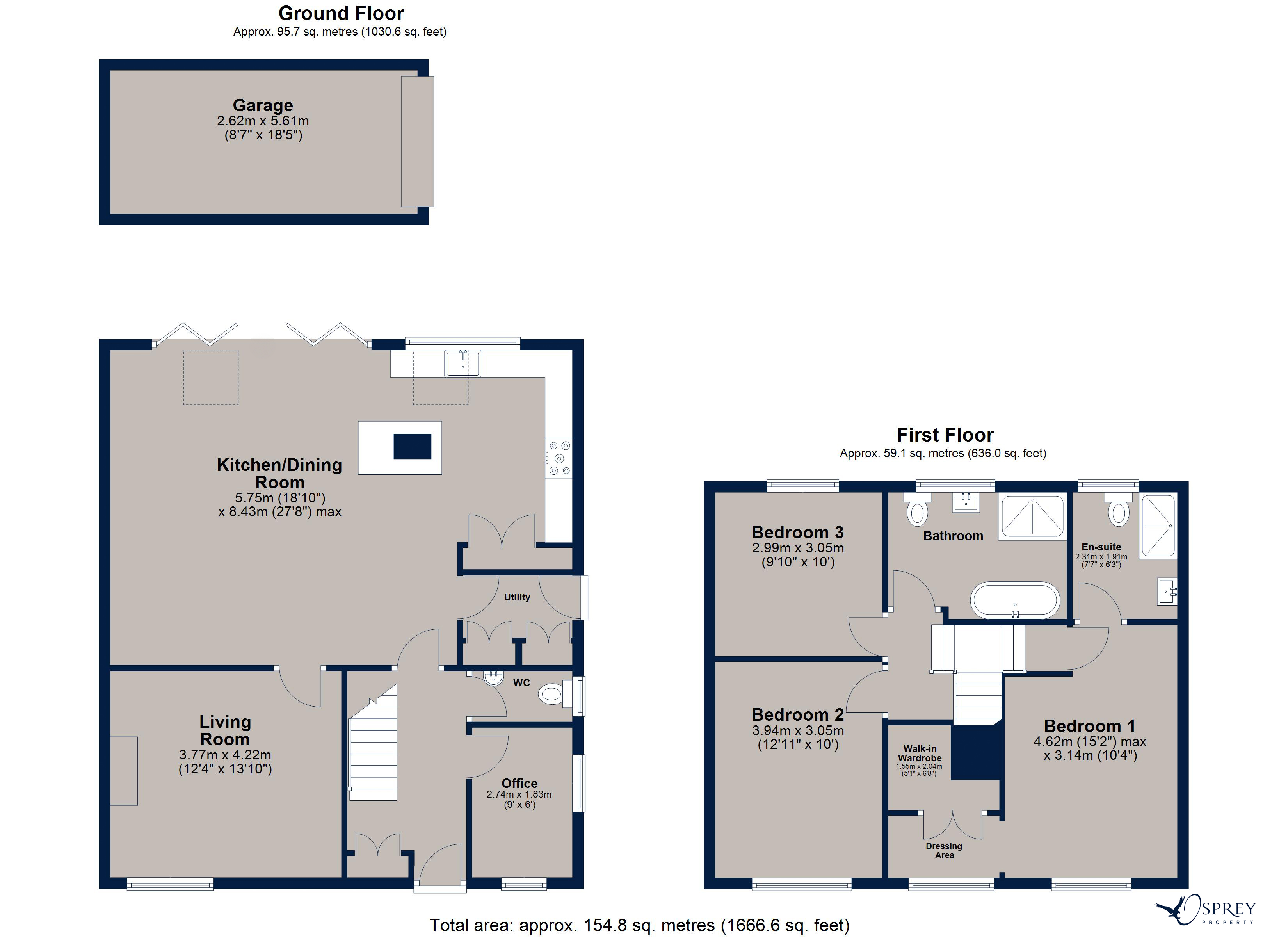 1, Field Close, Melton Mowbray floorplan