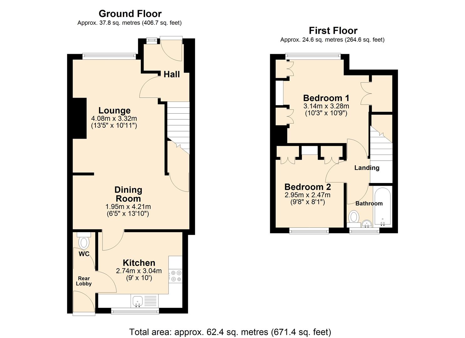 192, Bristol Road, Hull floorplan