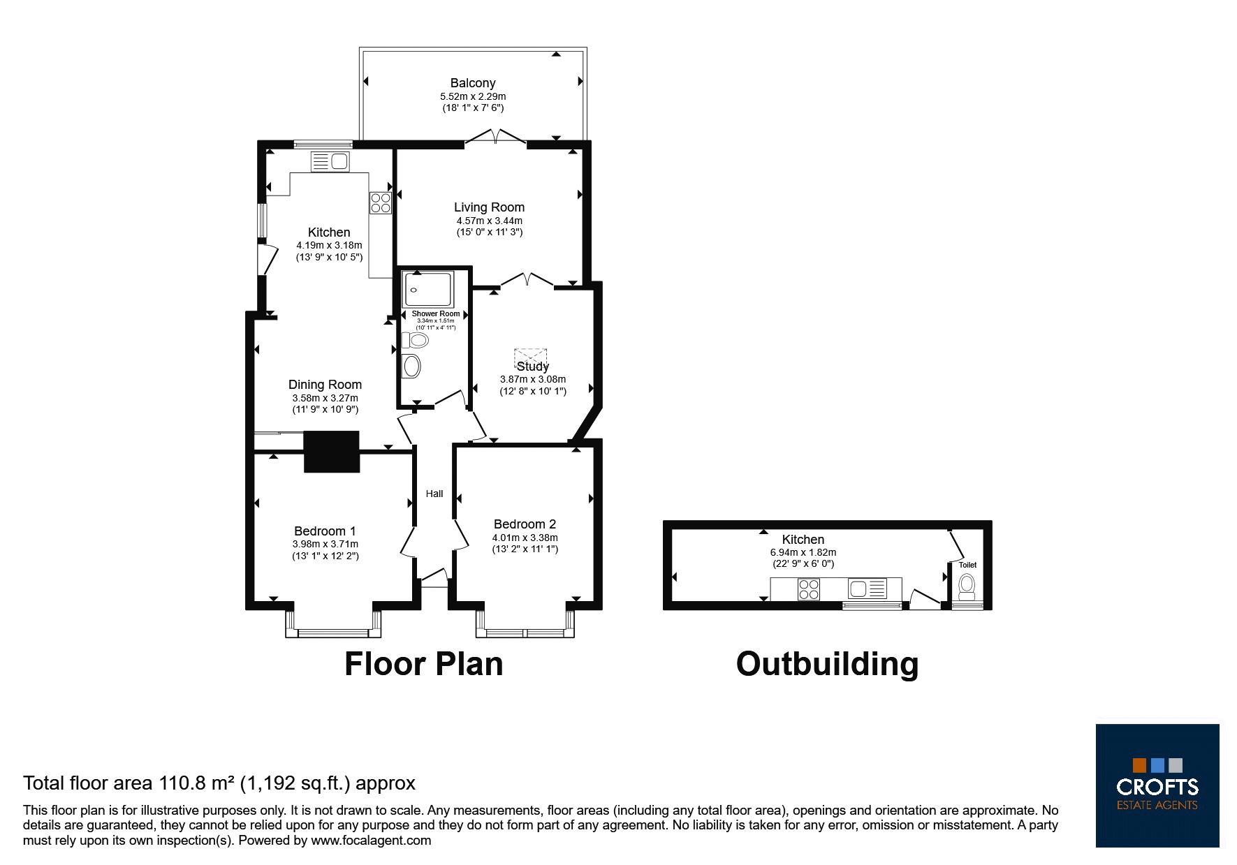 127, Eastfield Road, Louth floorplan