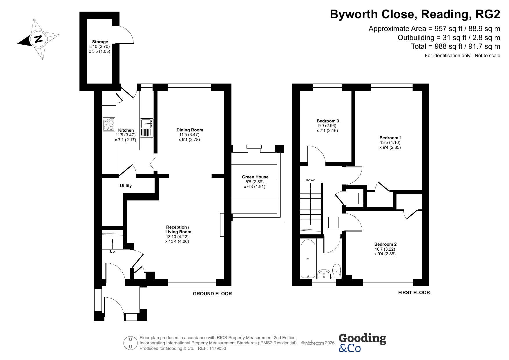 15, Byworth Close, Reading floorplan