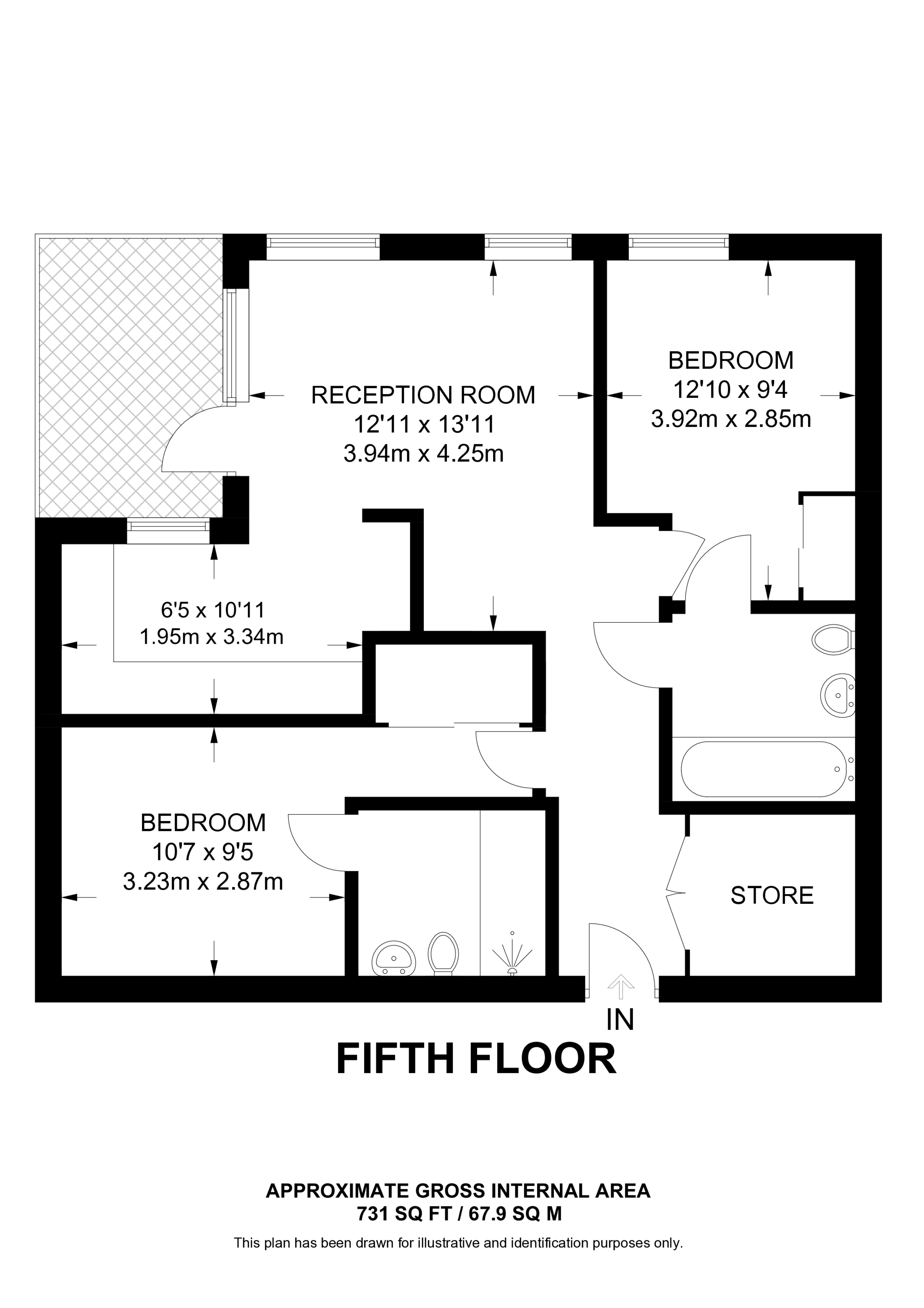 Alexandra Gate, Wood Green floorplan
