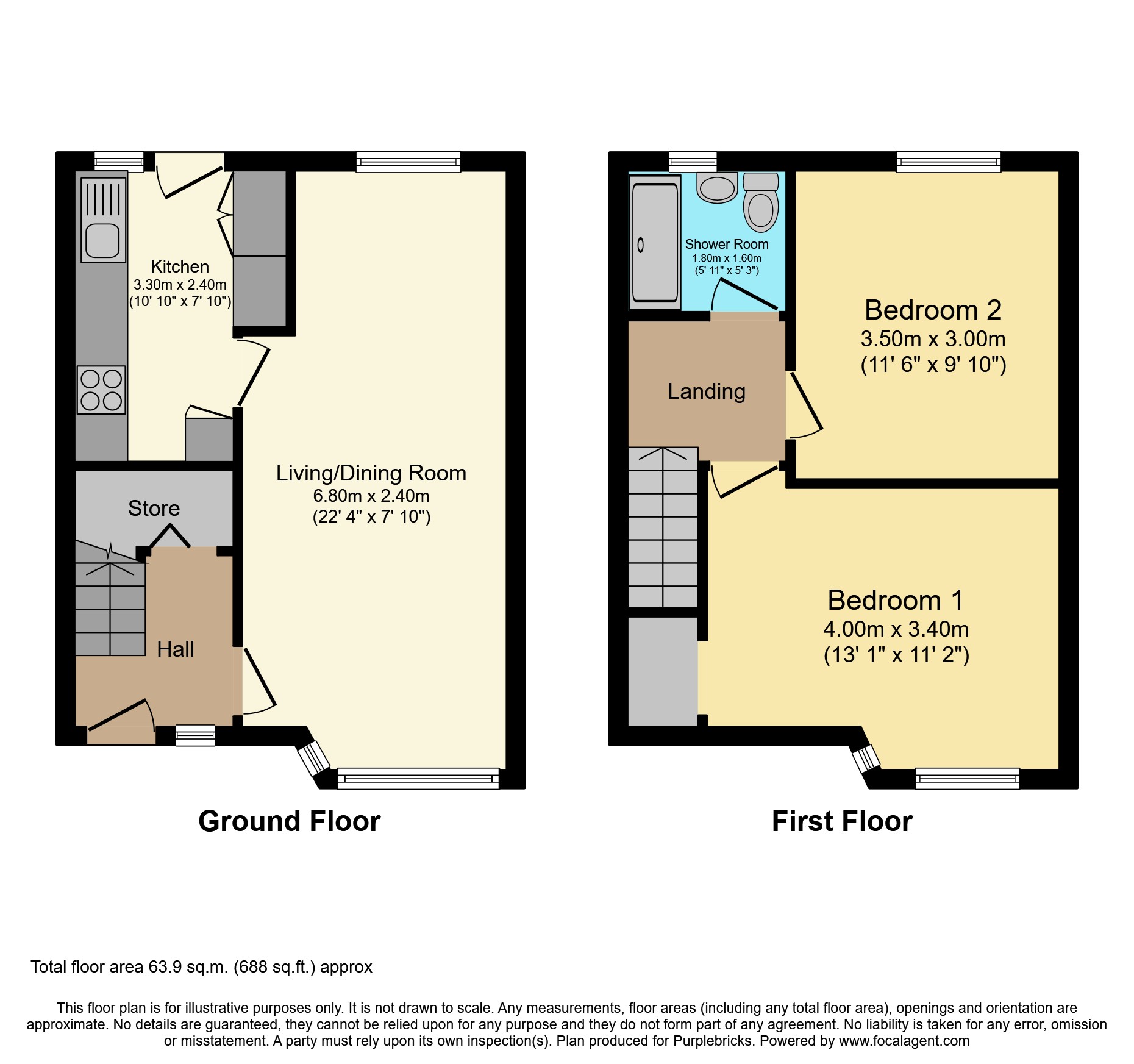 Sandy Road, Renfrew PA4, 2 bedroom terraced house for sale 62662995