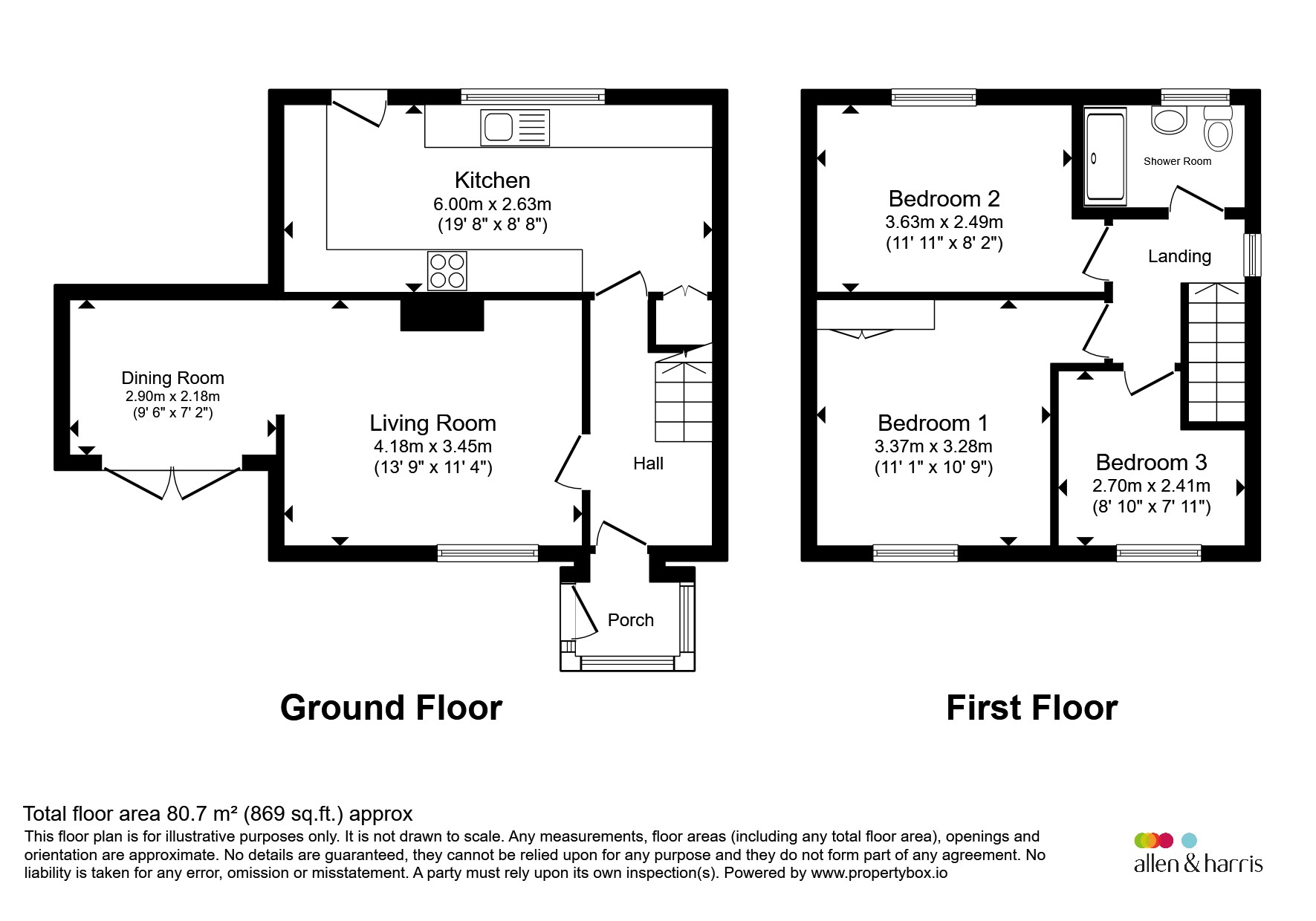 41, Walker Road, Barry floorplan