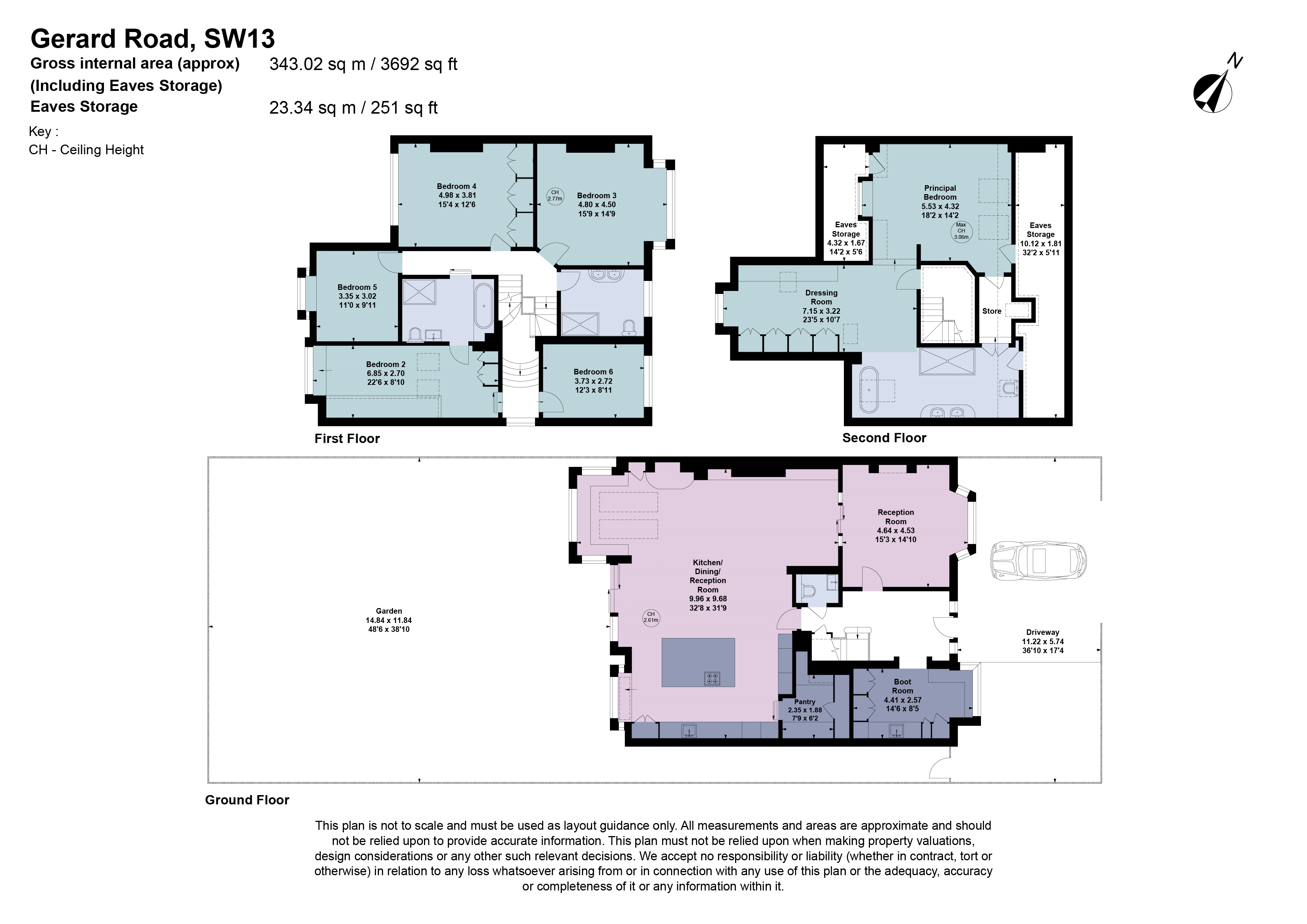 48, Gerard Road, London floorplan