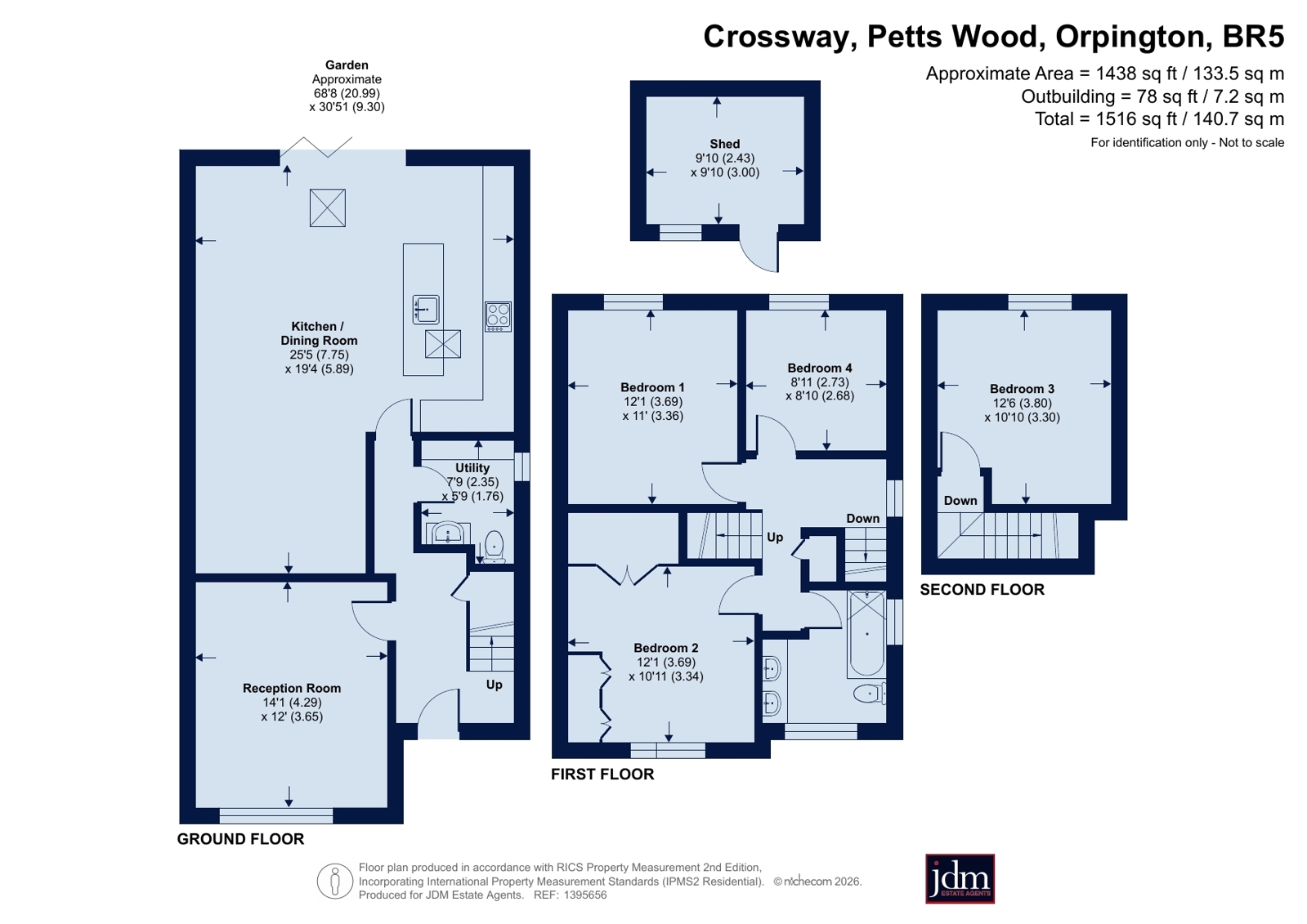 34, Crossway, Orpington floorplan