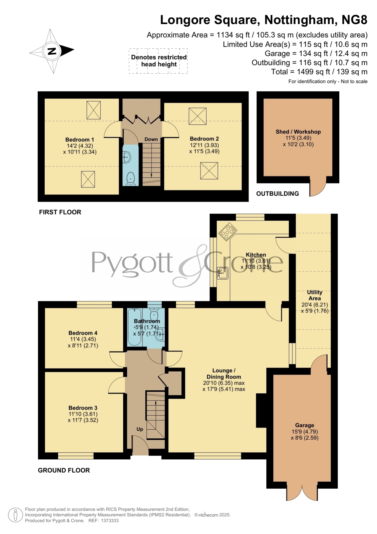 4, Longore Square, Wollaton floorplan