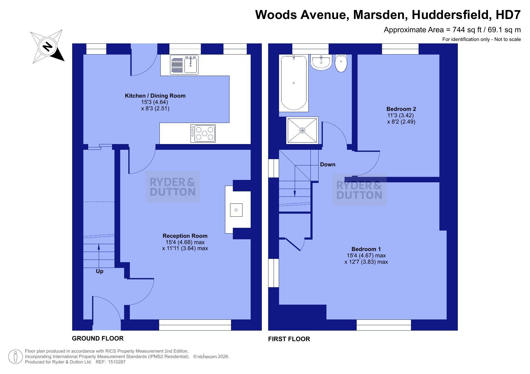 62, Woods Avenue, Huddersfield floorplan
