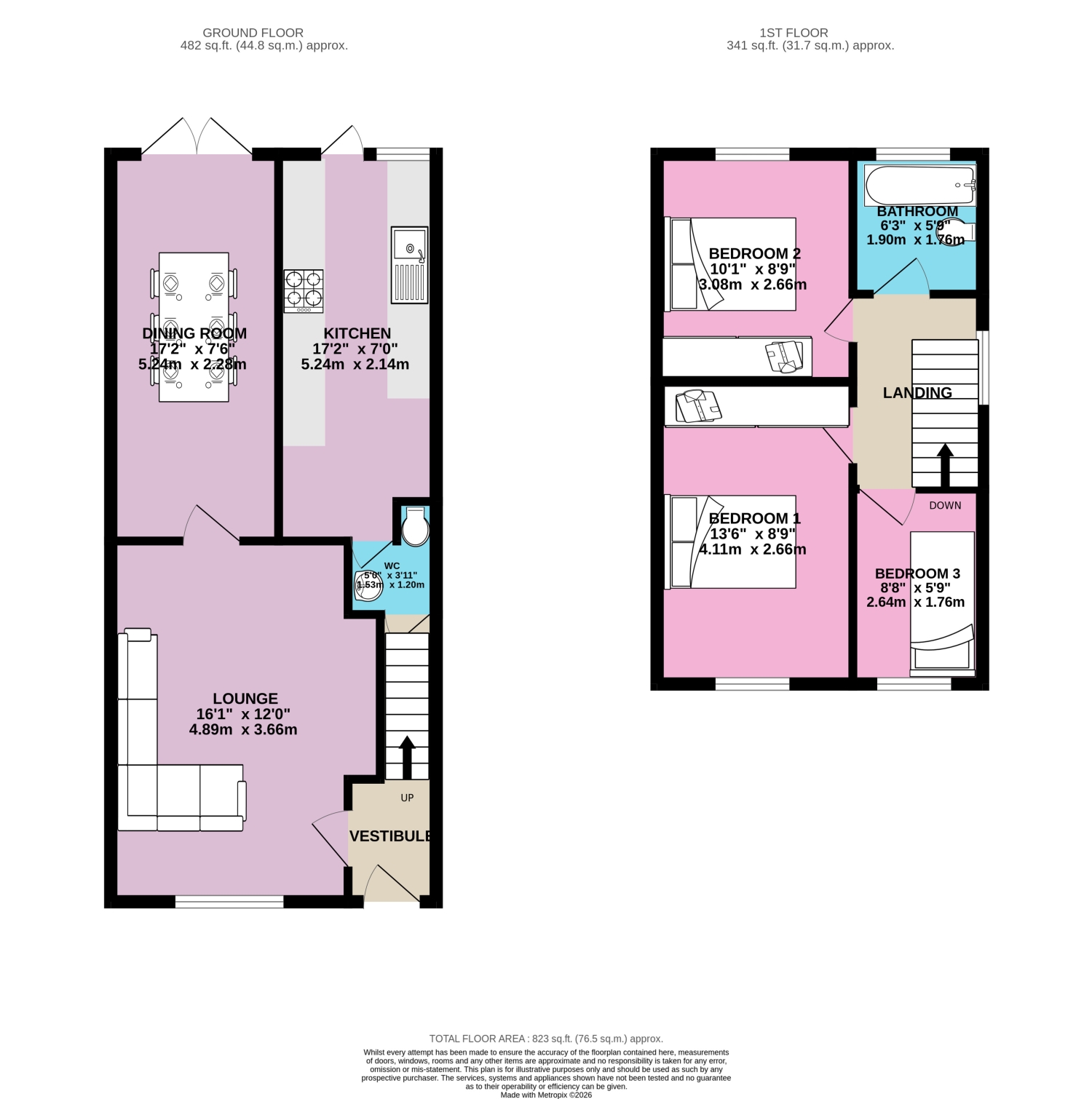 3, Rooks Avenue, Cleckheaton floorplan