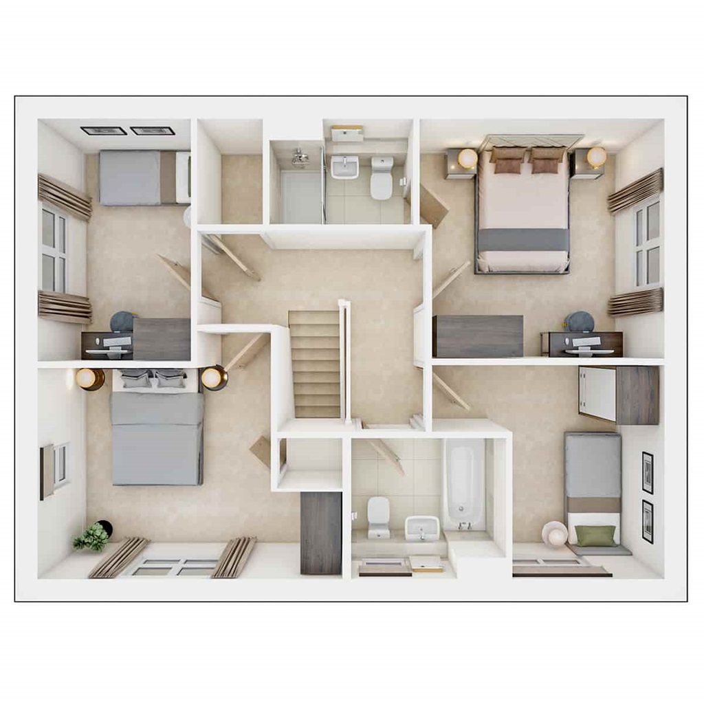 The Plumdale - Plot 281, Half Penny Meadows, Pendle Road, Clitheroe floorplan