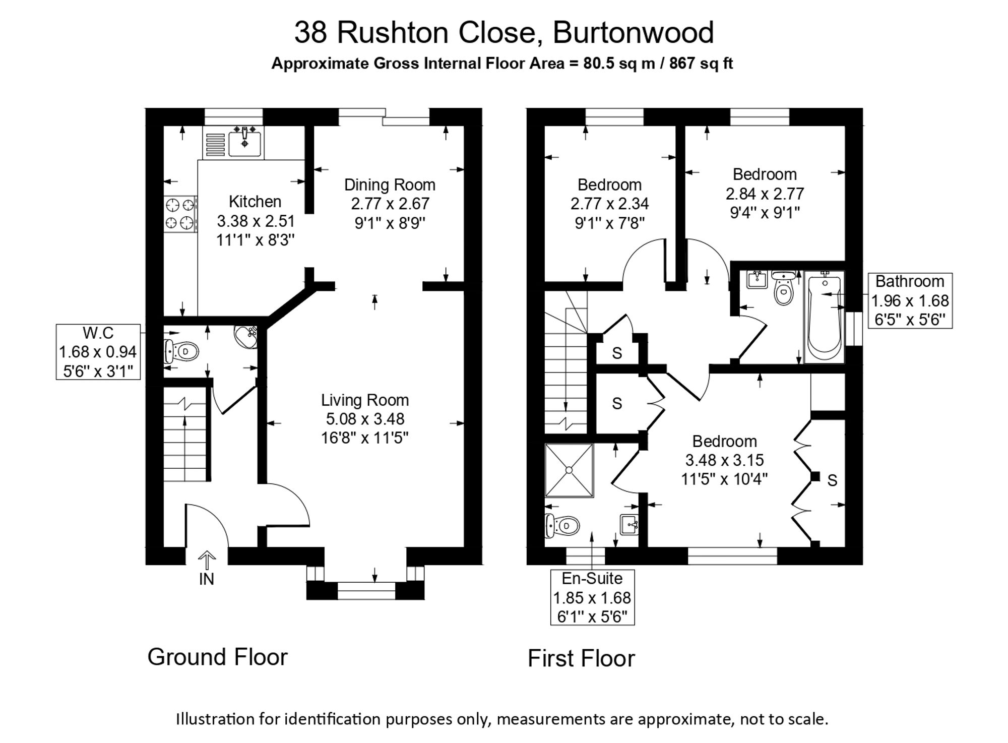 38 Rushton Close, Warrington floorplan