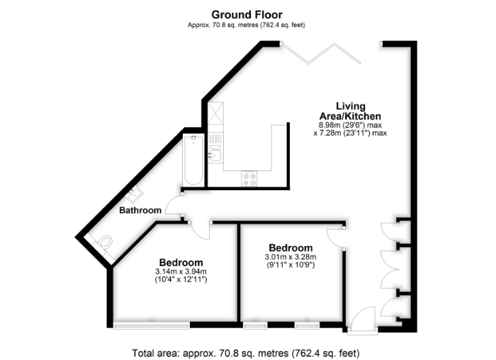 2 Bedrooms Flat to rent in Shell Road, London SE13