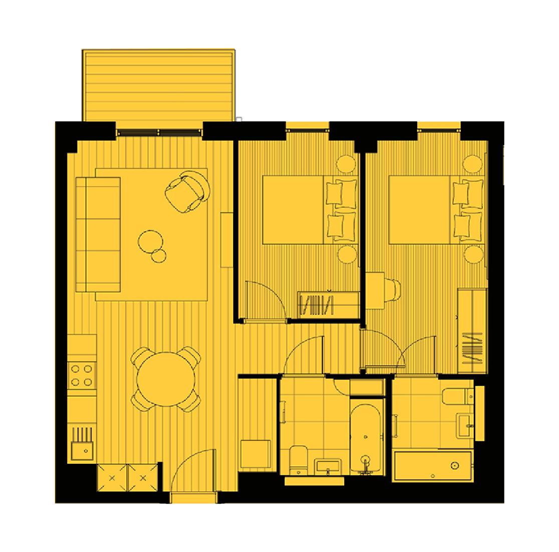 2 Bedrooms Flat to rent in Lockgate Square, Salford M5