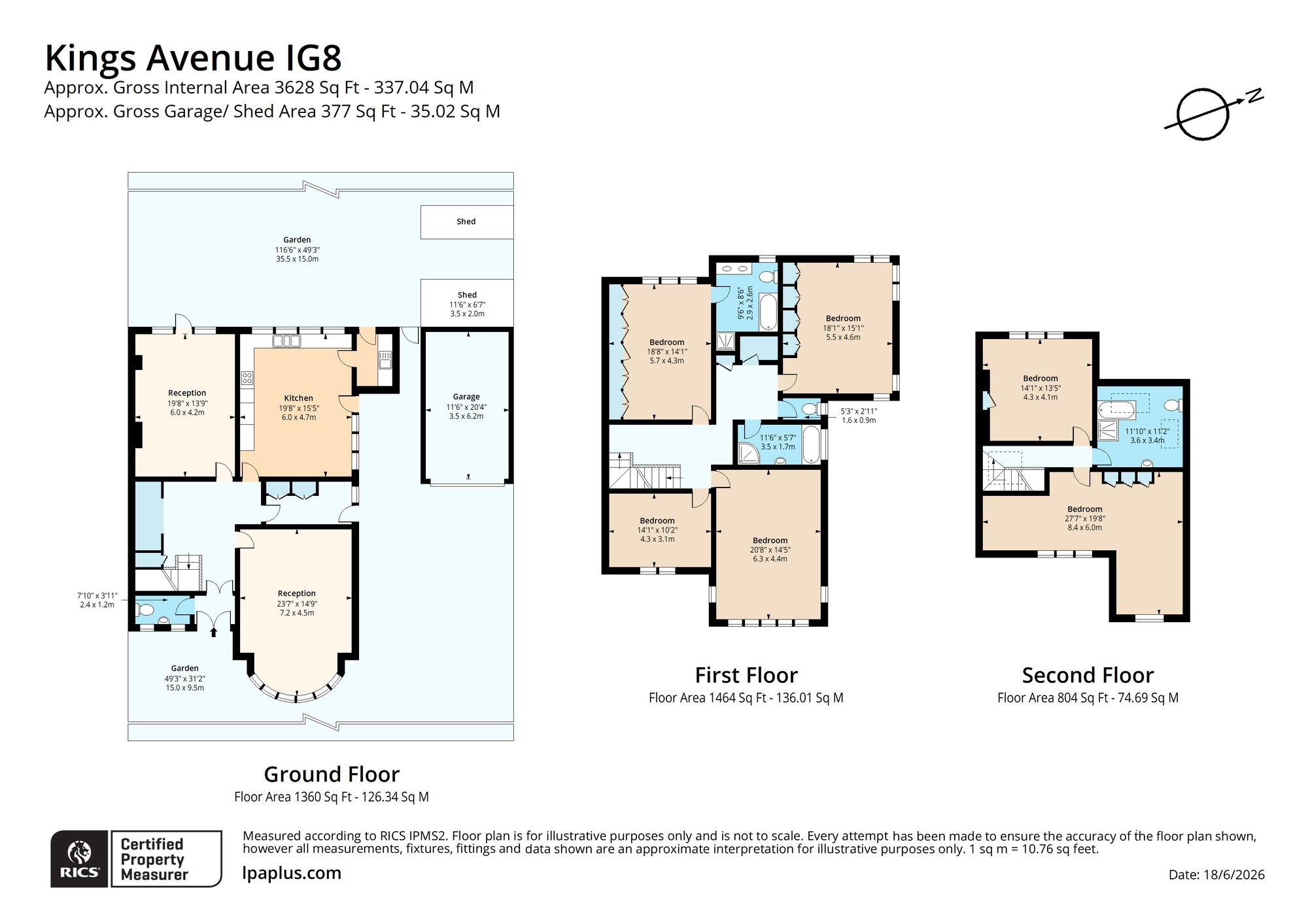17 Kings Avenue, Woodford Green floorplan