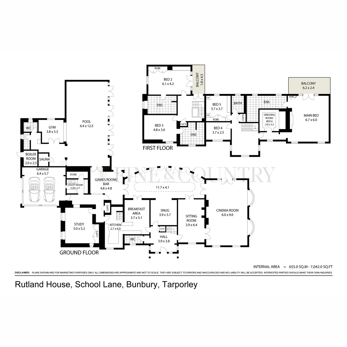Rutland House, School Lane, Tarporley floorplan