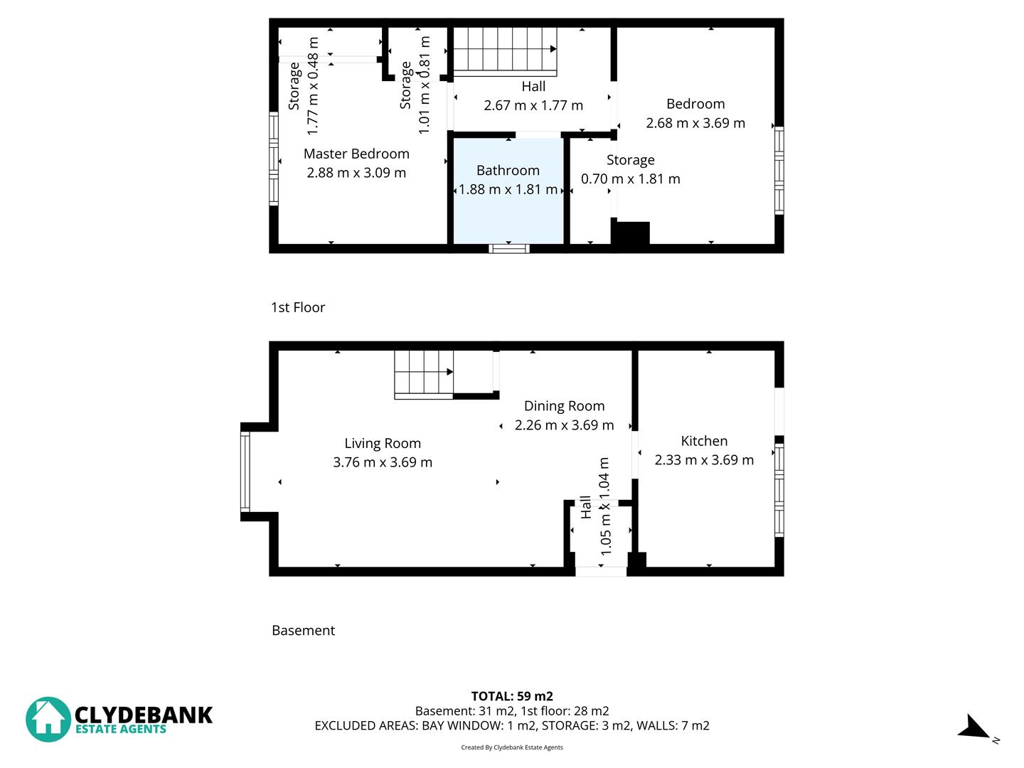 29, Bute Drive, Glasgow floorplan