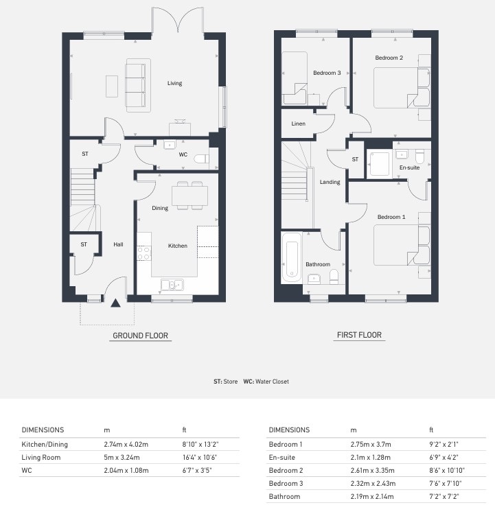 Plot 185, The Ellingham, Ramsgate floorplan