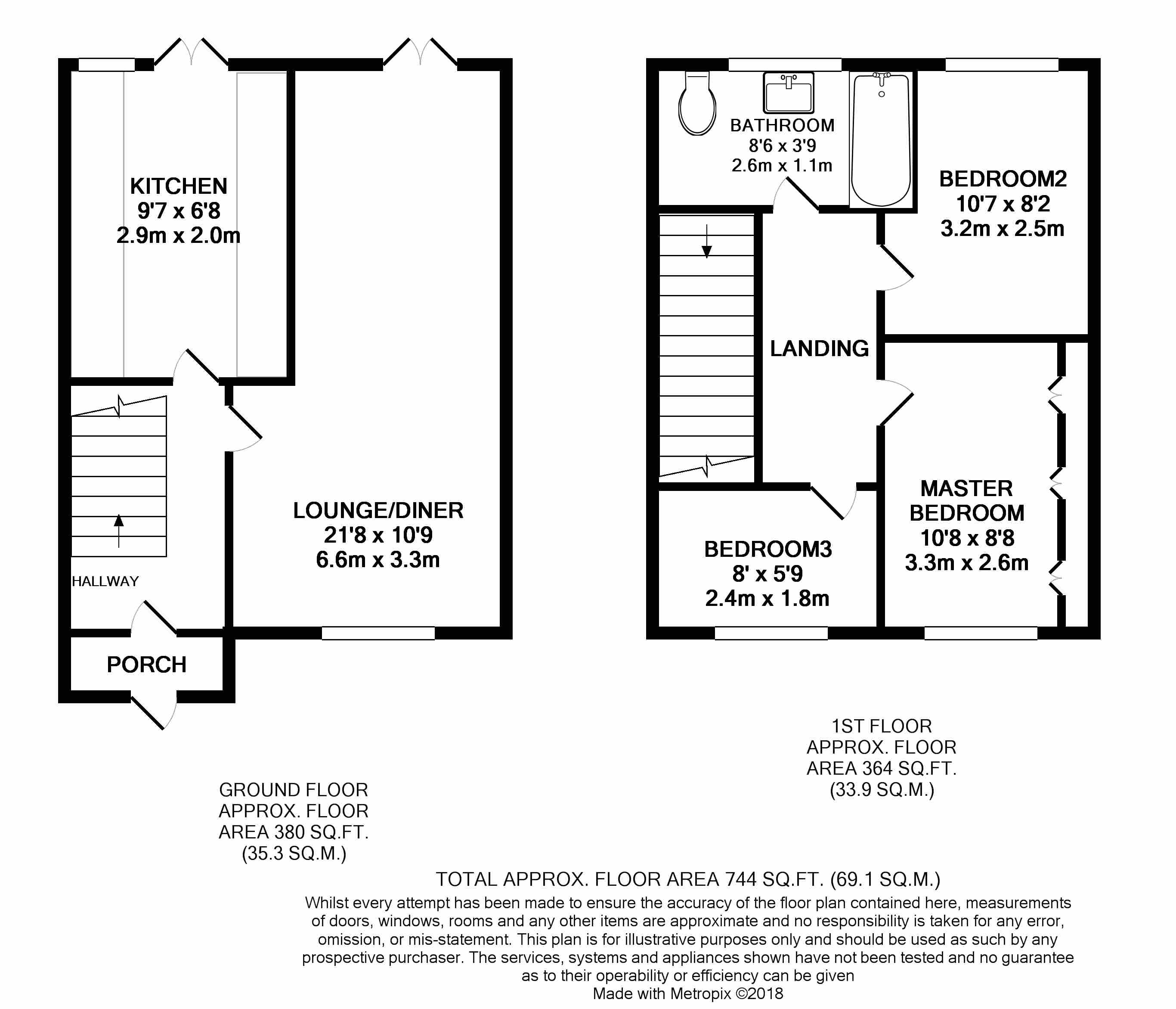 3 Bedrooms Terraced house for sale in Palma Close, Dunstable LU6