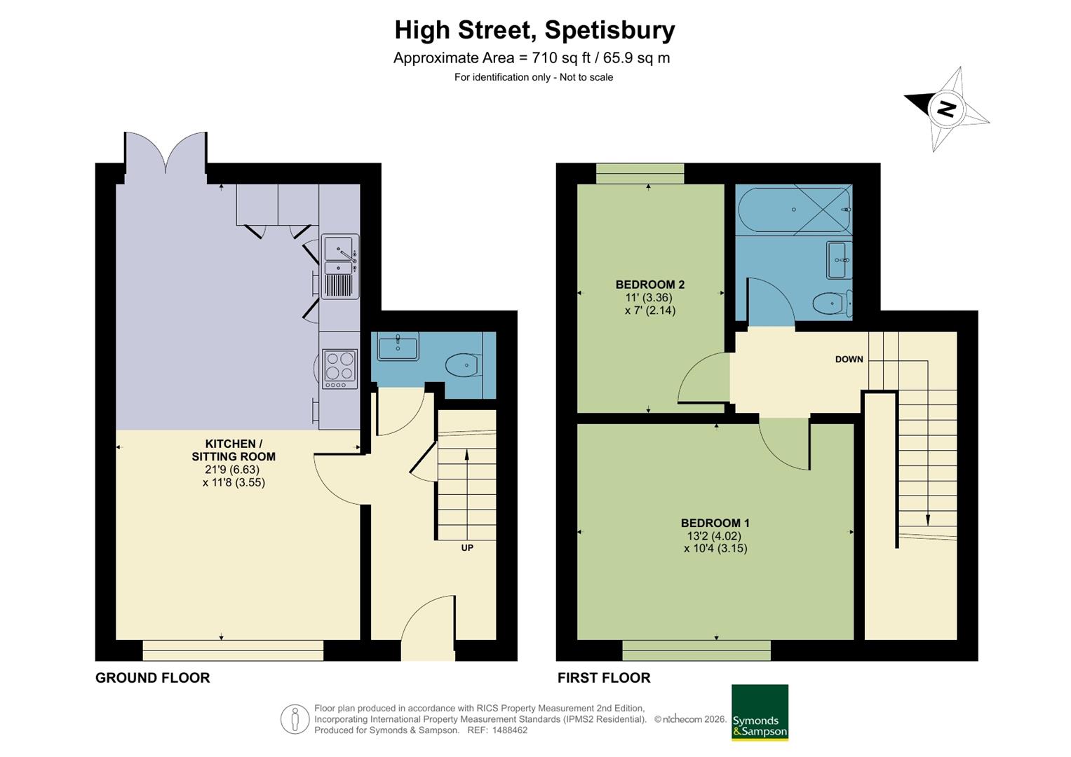 3 The Woodpecker, High Street, Blandford Forum floorplan