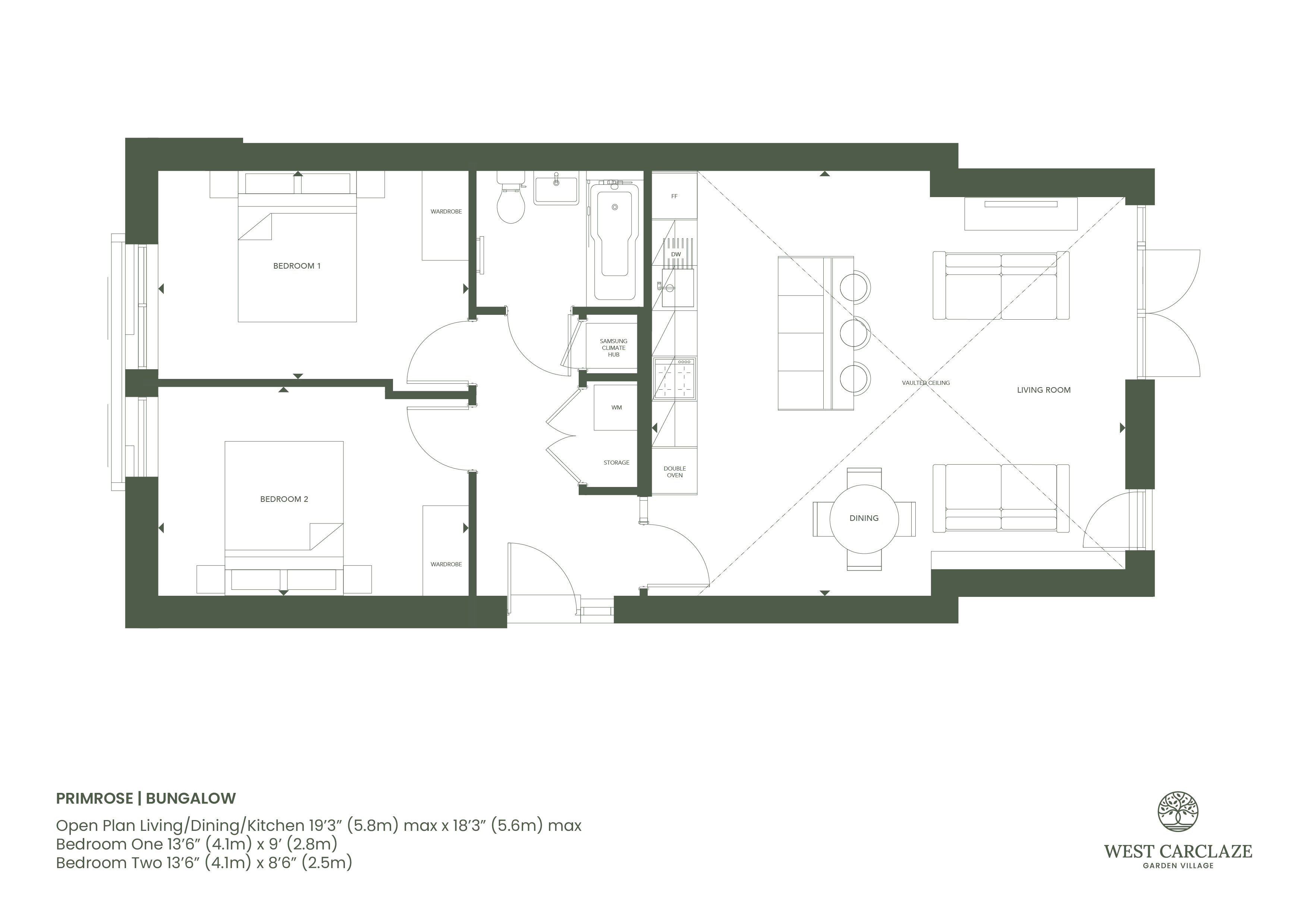 The Primrose,, The Primrose - West Carclaze Garden Village, Cornwall floorplan