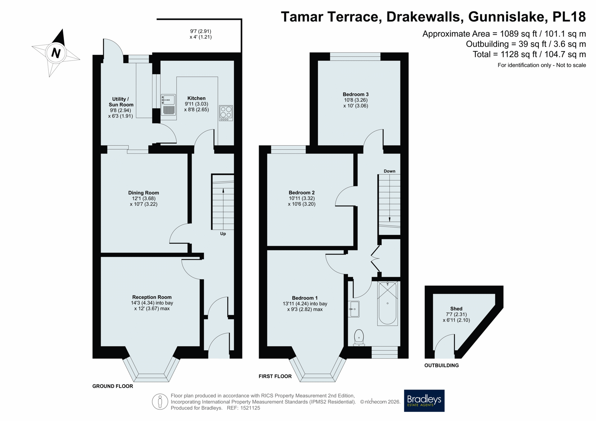 3, Tamar Terrace, Gunnislake floorplan
