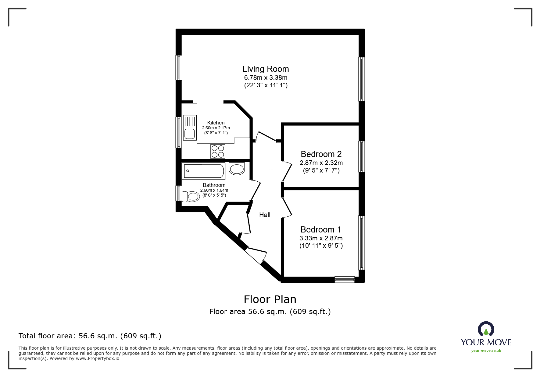 53, Hendeley Court, Staffordshire floorplan