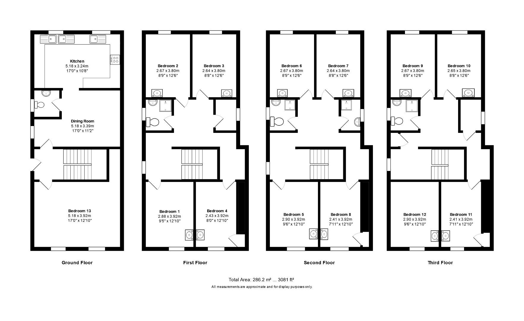 Room 12, 11 Trim Street, Bath floorplan