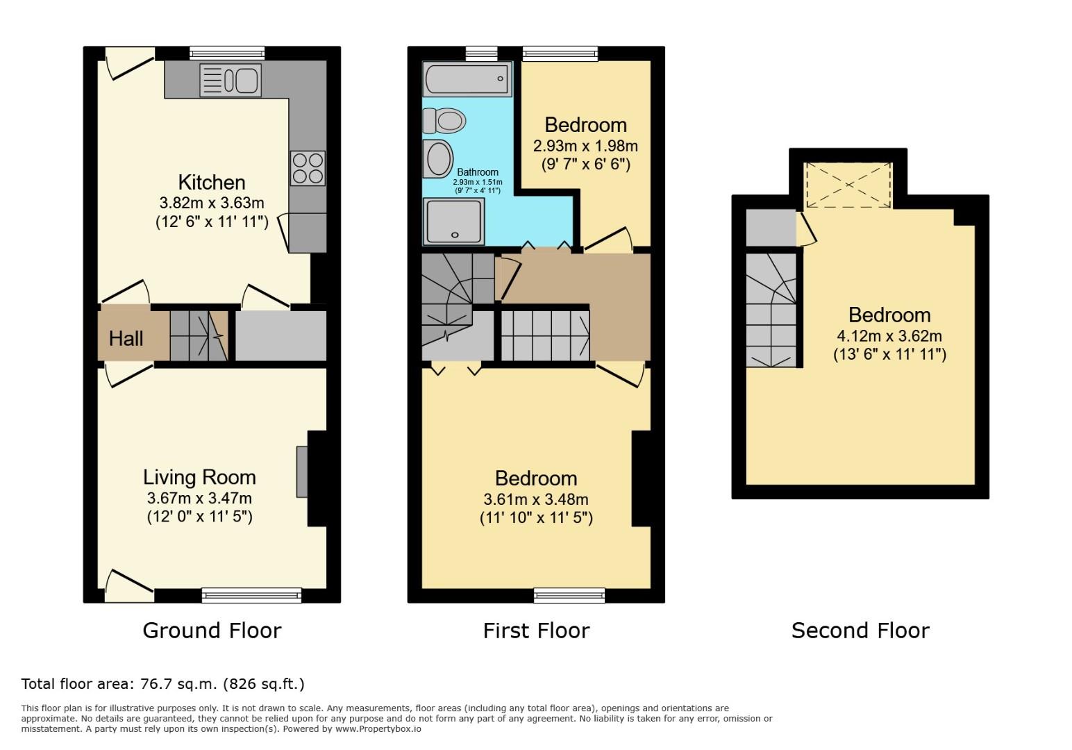 22, Robinson Road, Sheffield floorplan