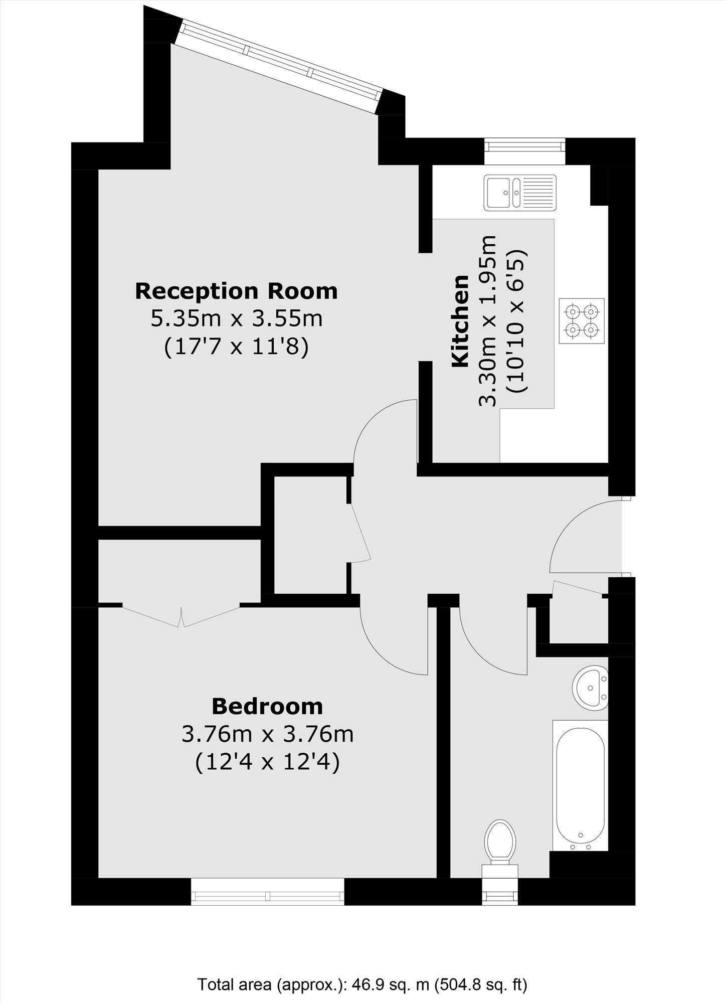 Flat 6, 33, Muir Road, London floorplan