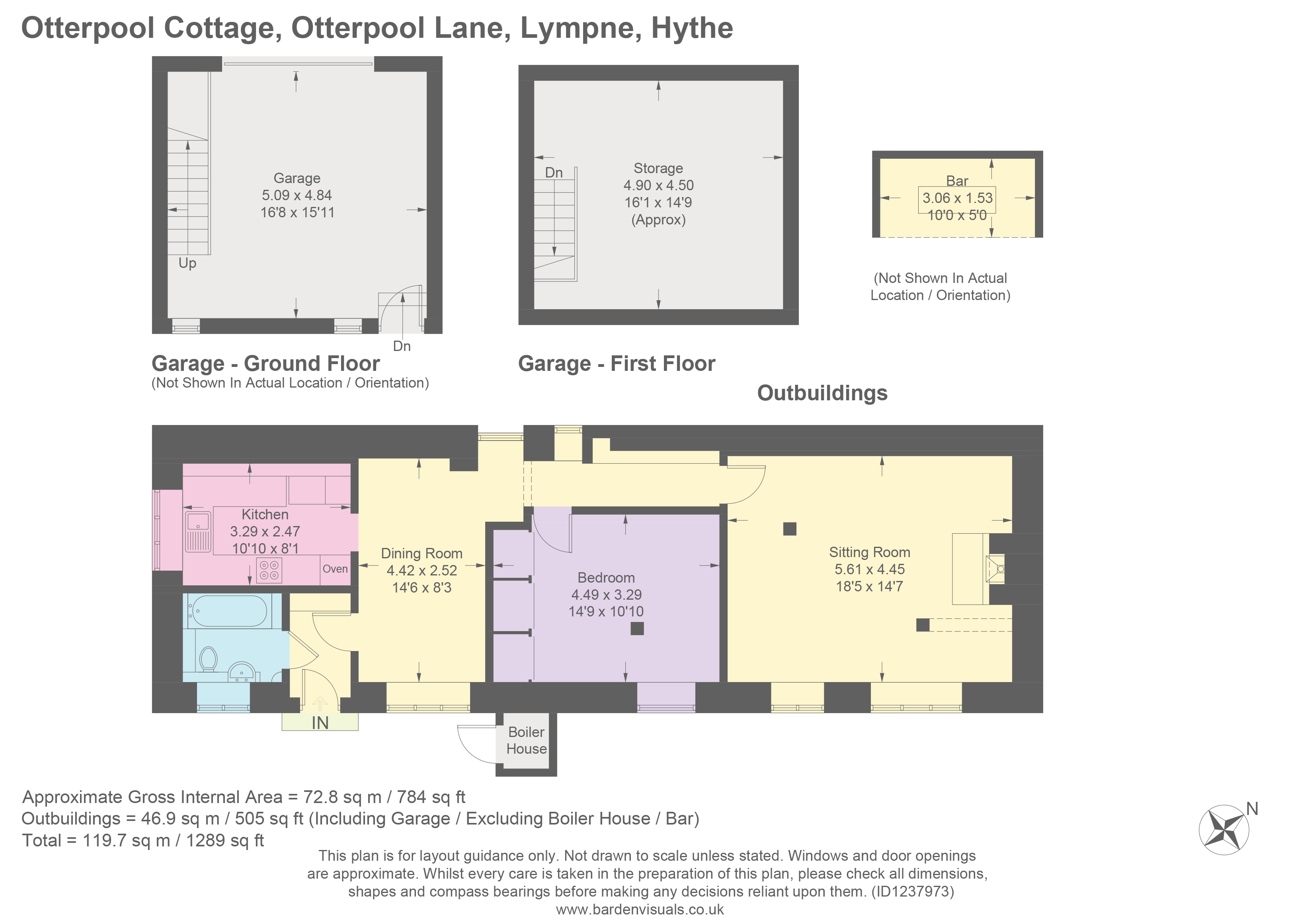 Otterpool Cottage, Otterpool Lane, Lympne floorplan
