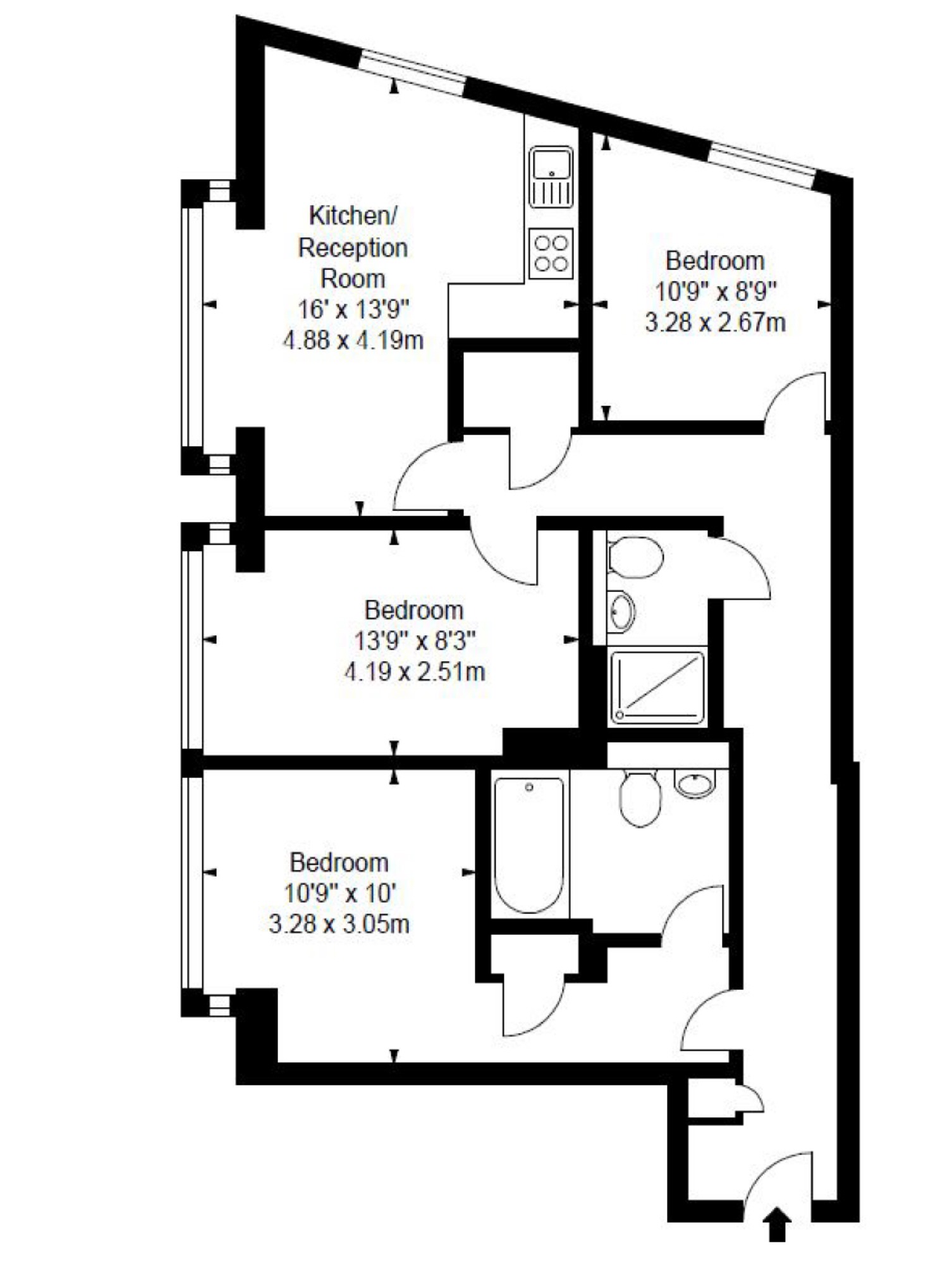3 Bedrooms Flat to rent in 4B Paddington Basin, Paddington, London W2