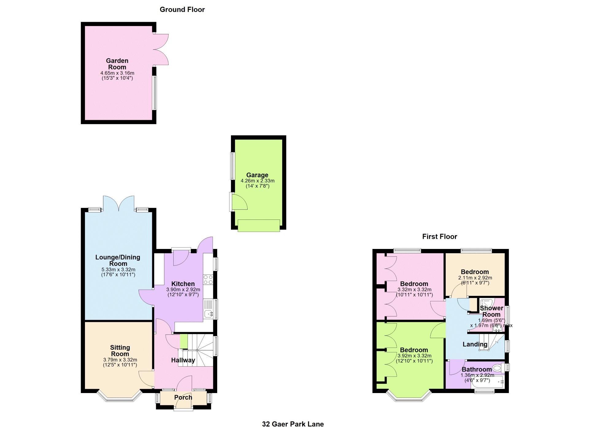 32, Gaer Park Lane, Newport floorplan