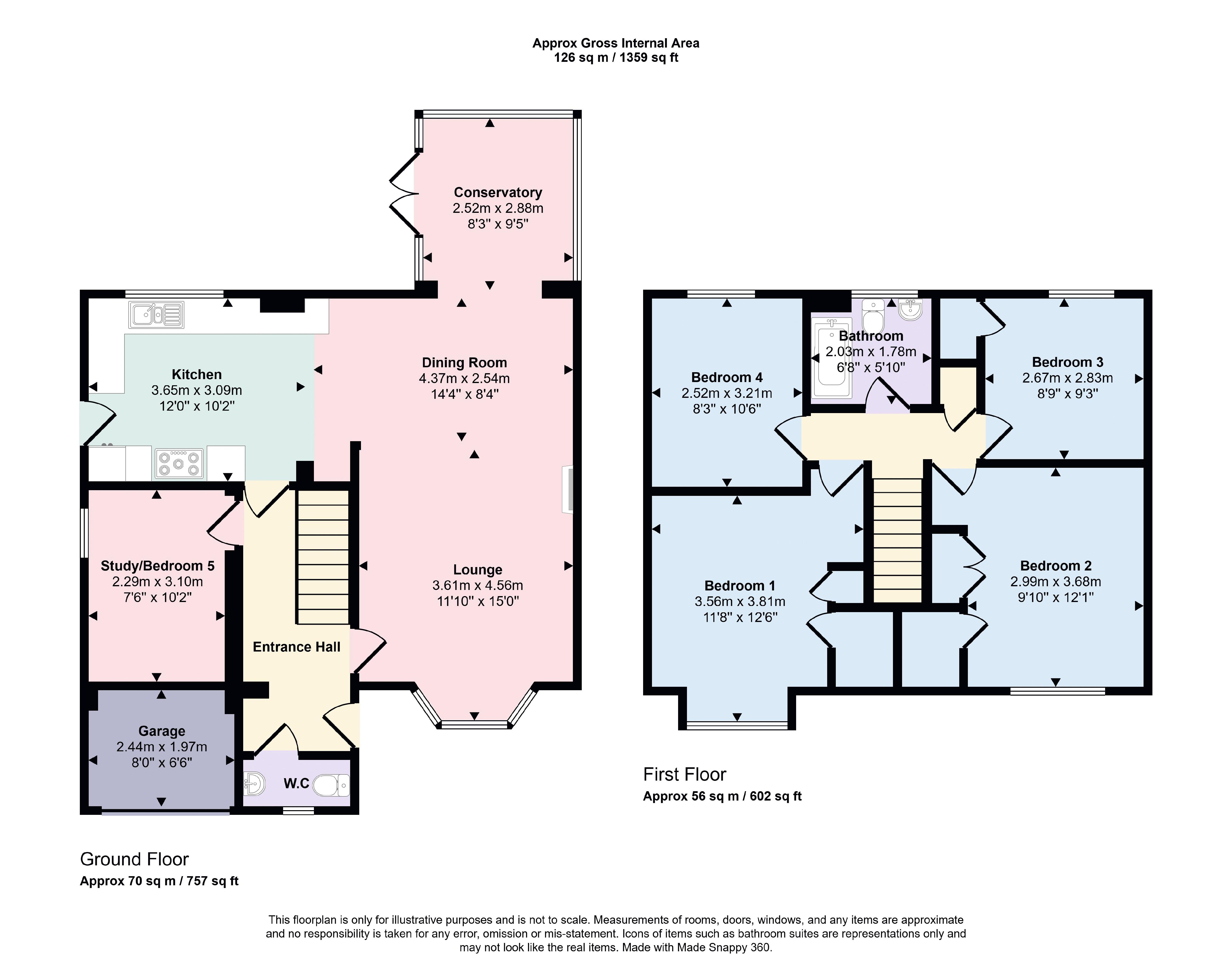 18, Woodborough Close, Trowbridge floorplan