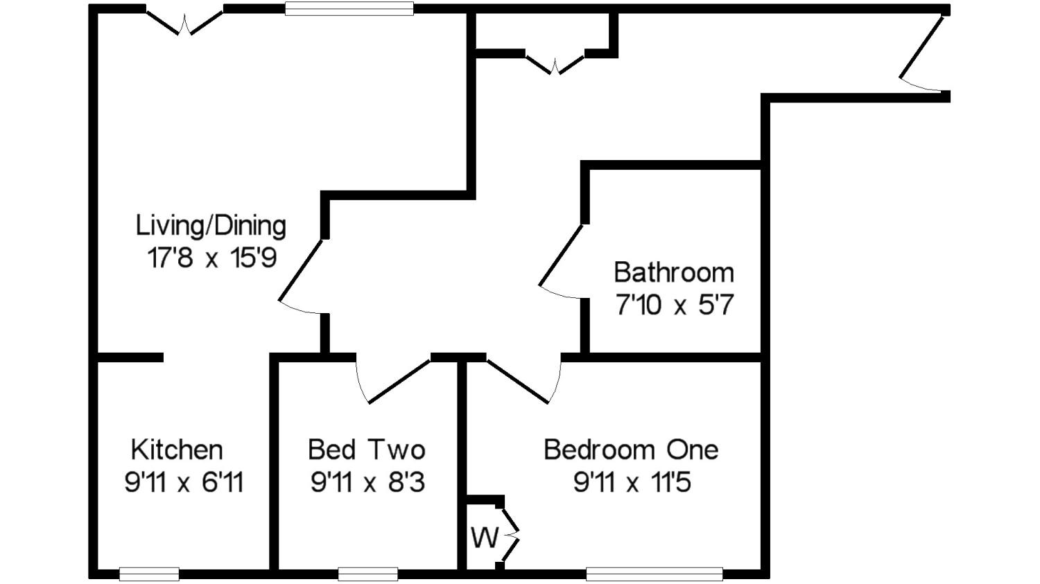 2 Bedrooms Flat for sale in Daniels House, Trafalgar Gardens, Crawley, West Sussex RH10