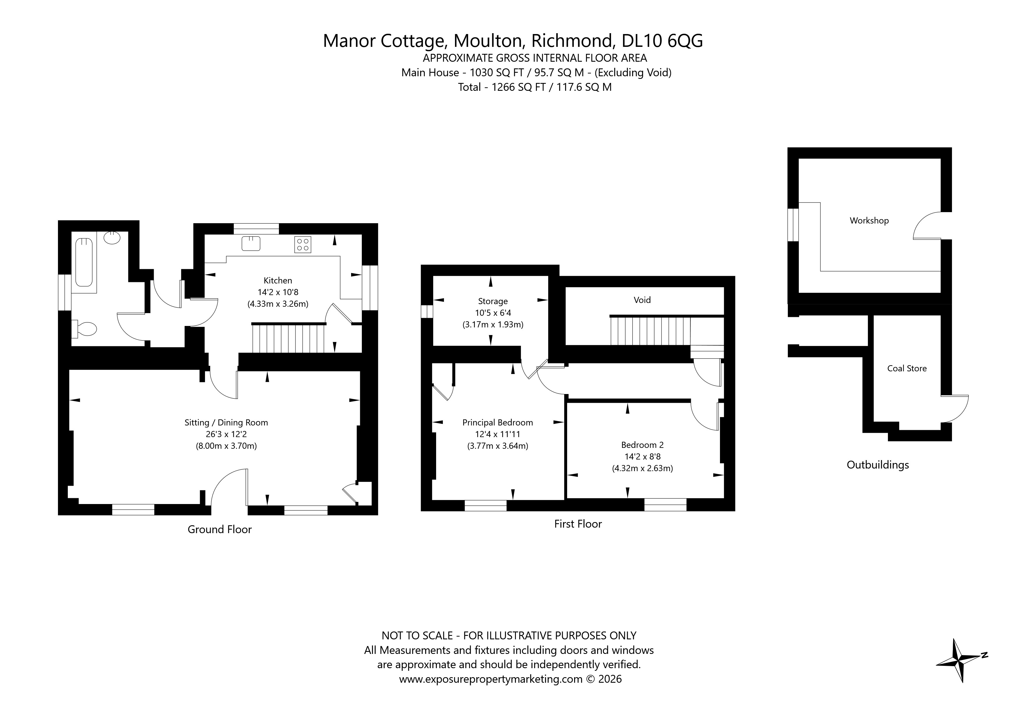 Manor Cottage,, Moulton, North Yorkshire floorplan