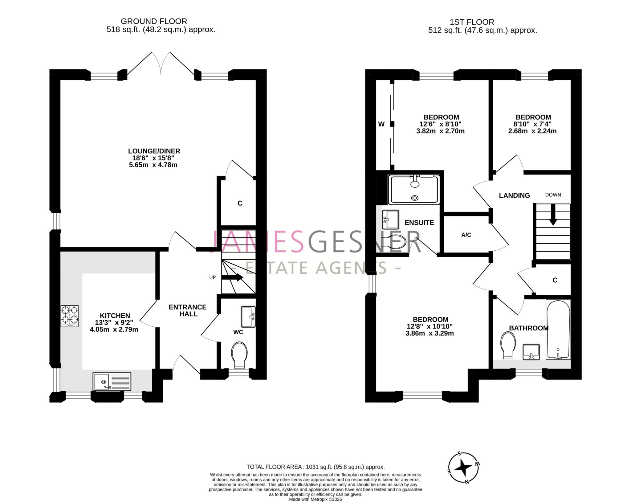 12, Ruttle Close, Wallingford floorplan