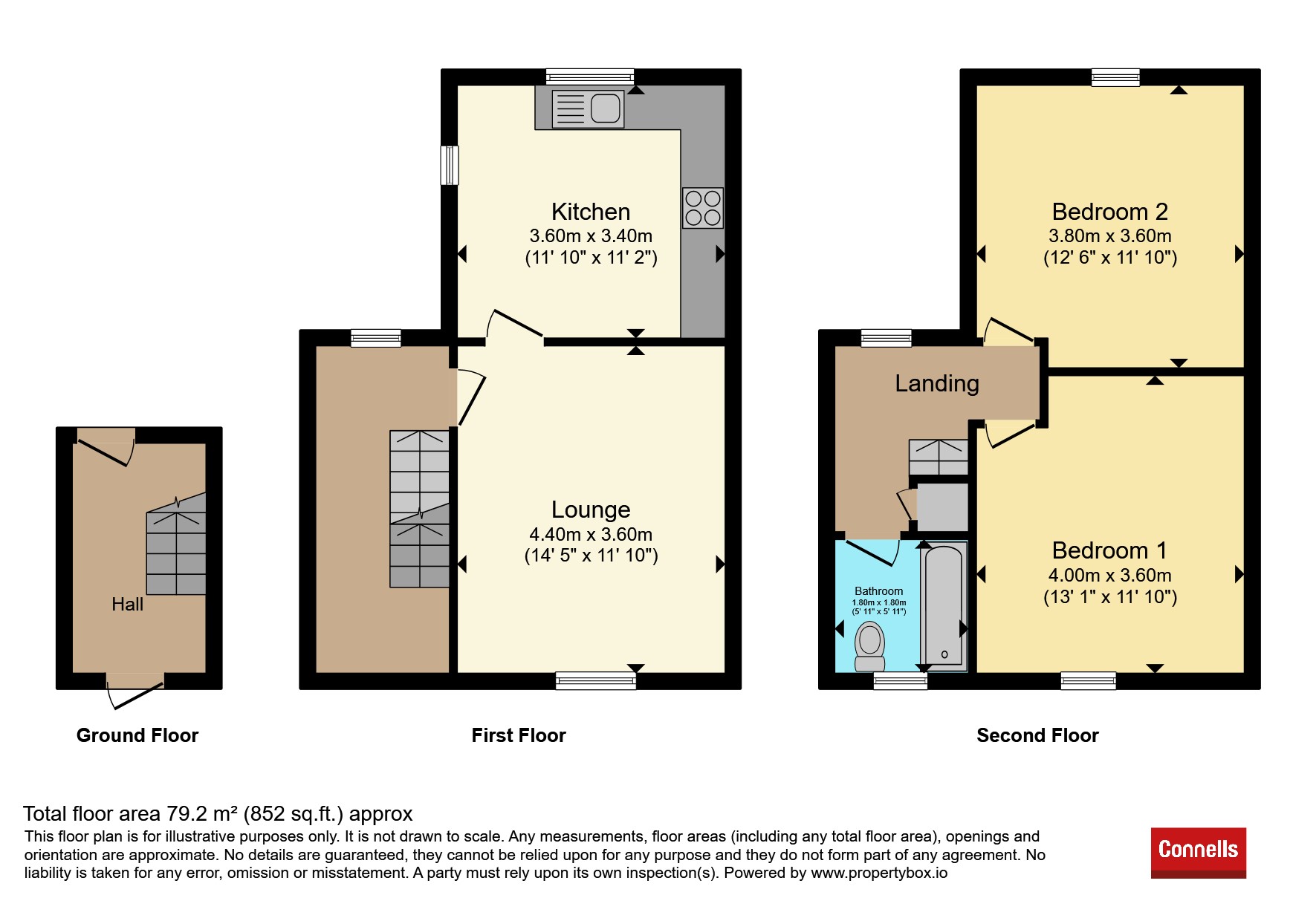 44, Brendon Avenue, Luton floorplan