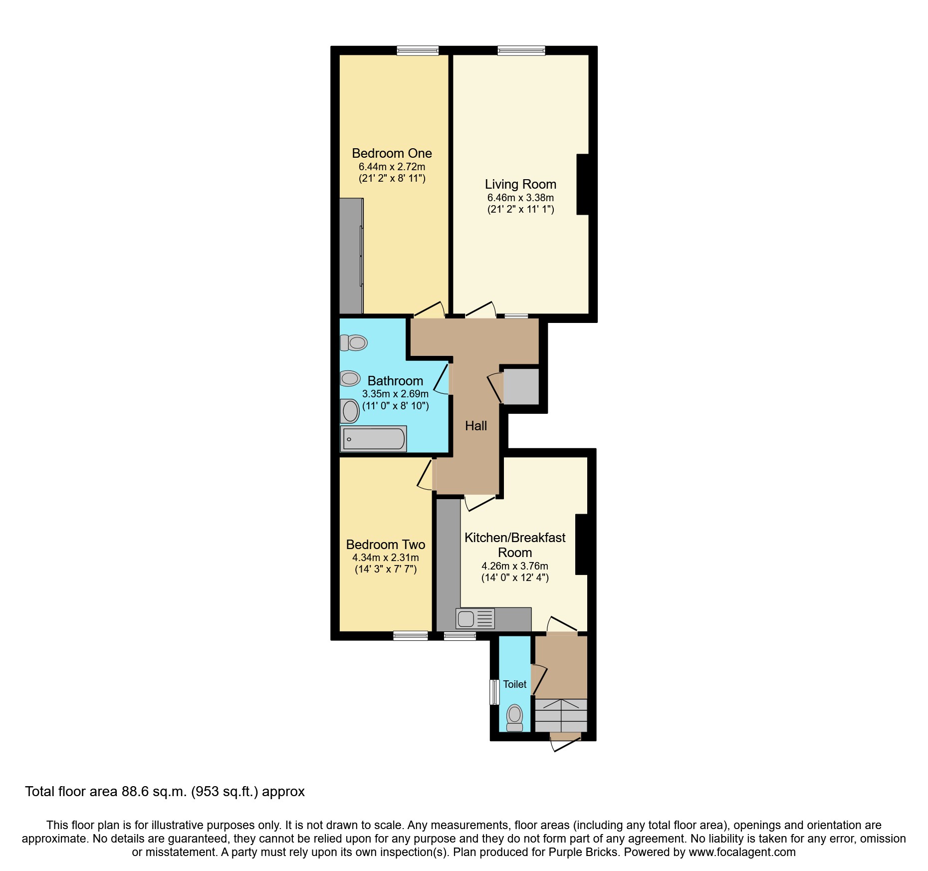 Queen Street, Morpeth NE65, 2 bedroom flat for sale 61441537
