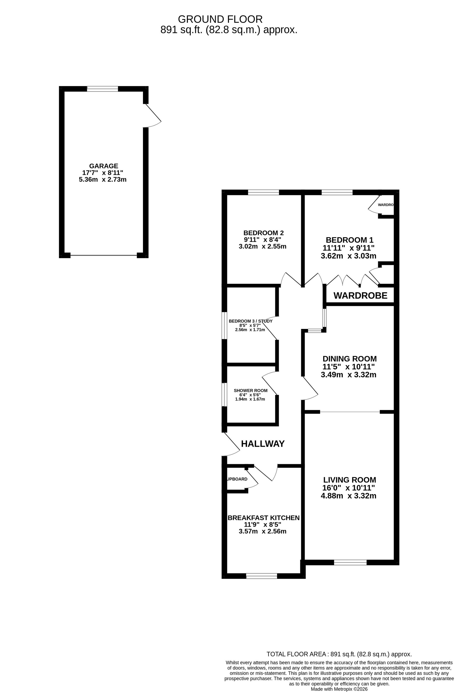 17 Scarratt Drive, Stoke-On-Trent floorplan