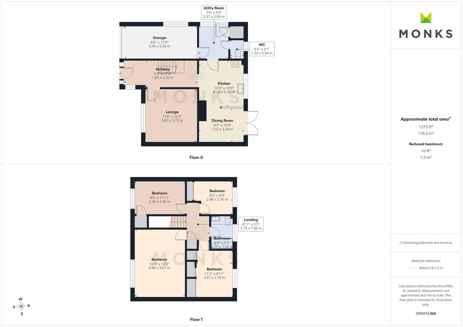 64, Boscobel Drive, Shrewsbury floorplan