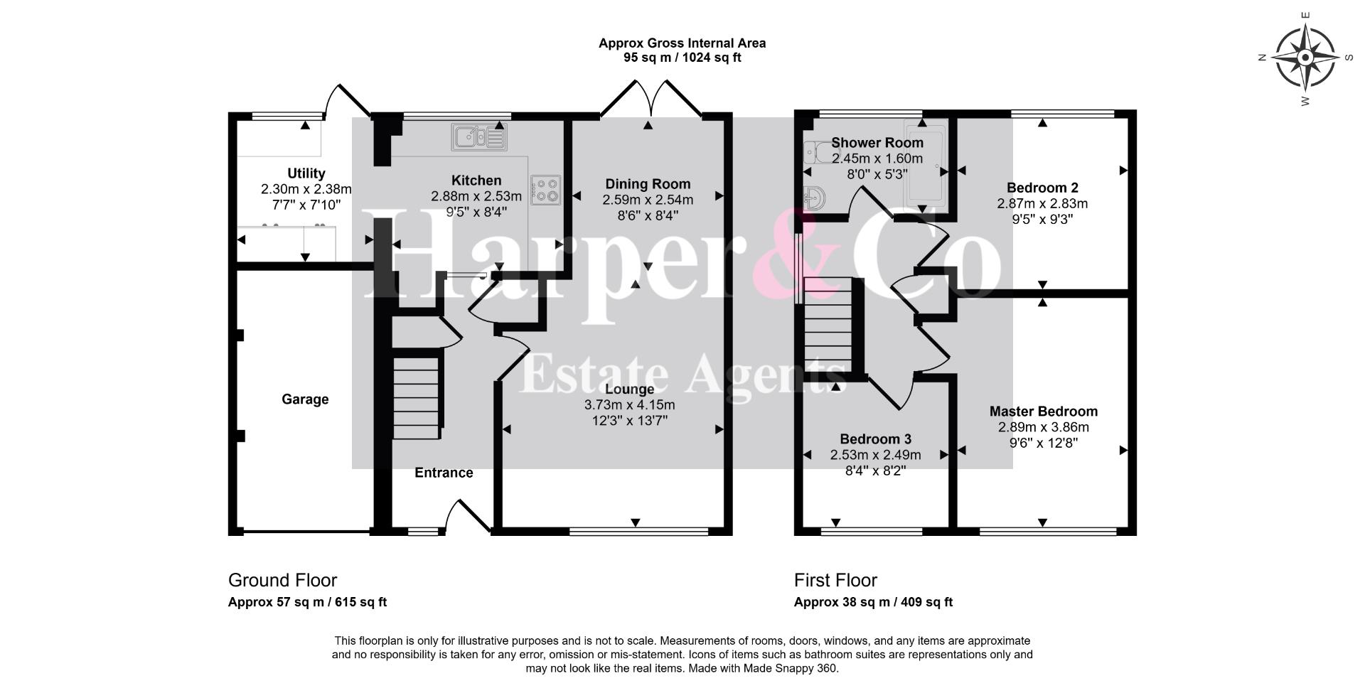 2, Hollystone Court, Billingham floorplan
