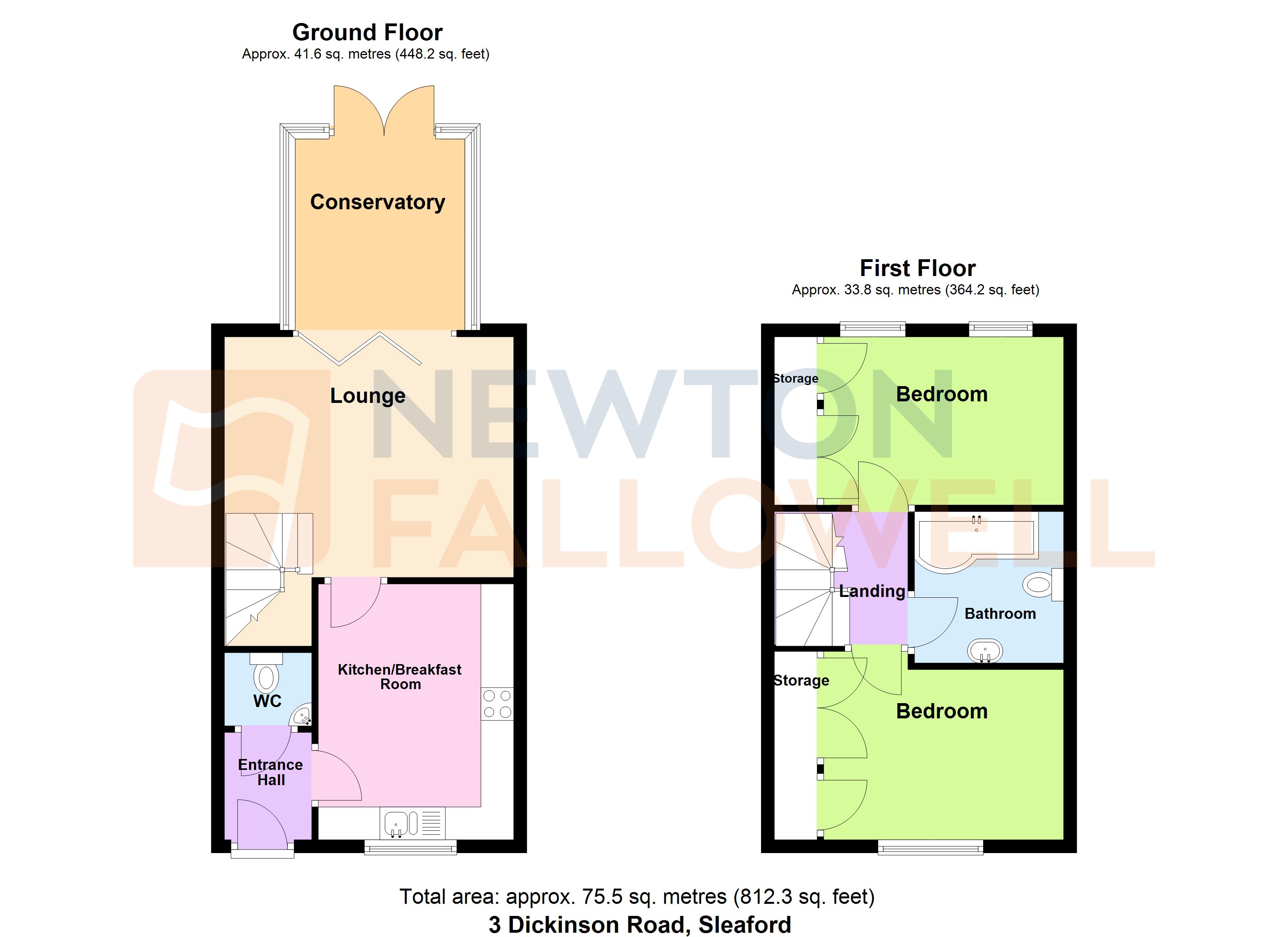 3, Dickinson Road, Heckington floorplan