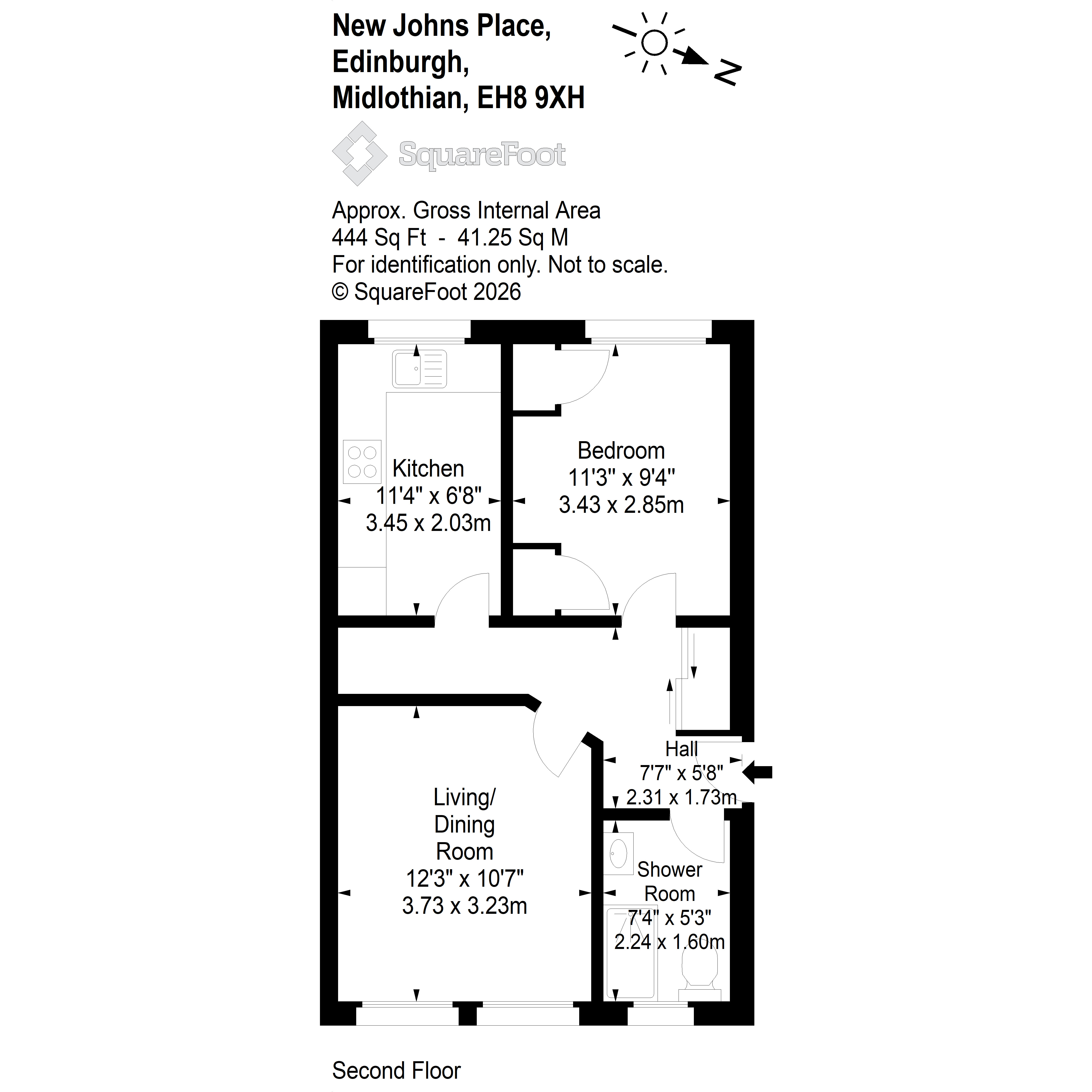 4/5, New Johns Place, Edinburgh floorplan