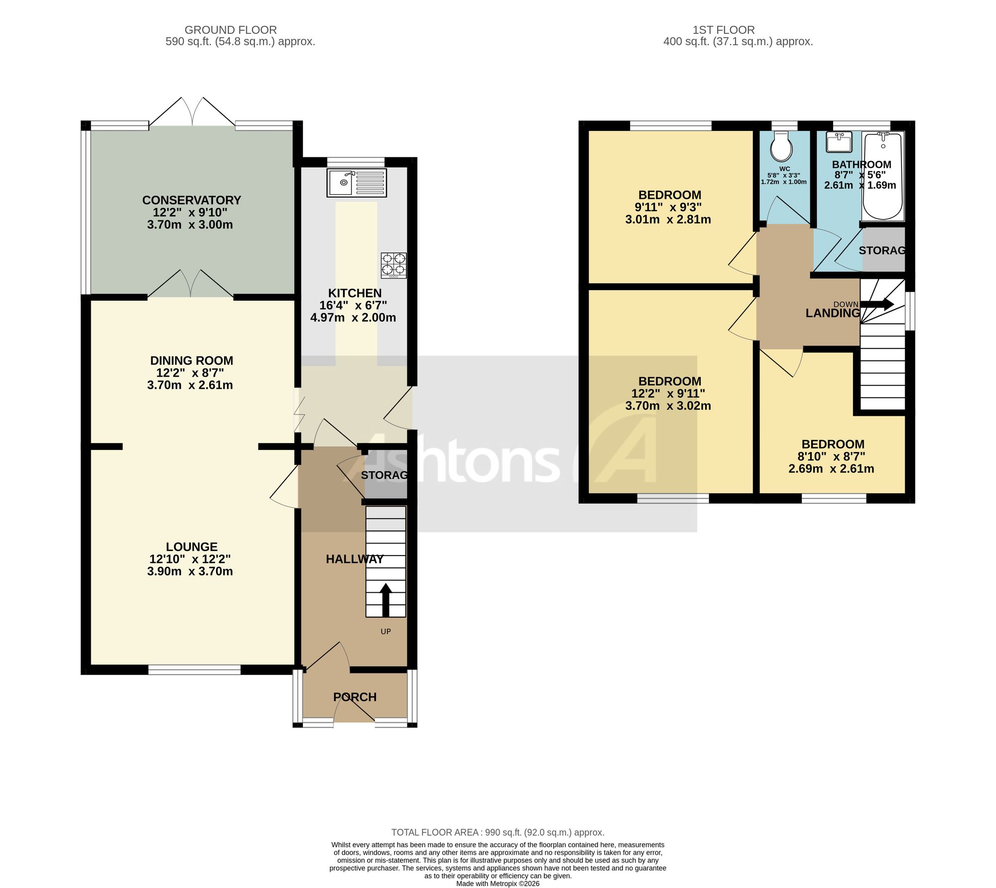 28 Abbey Road, Warrington floorplan